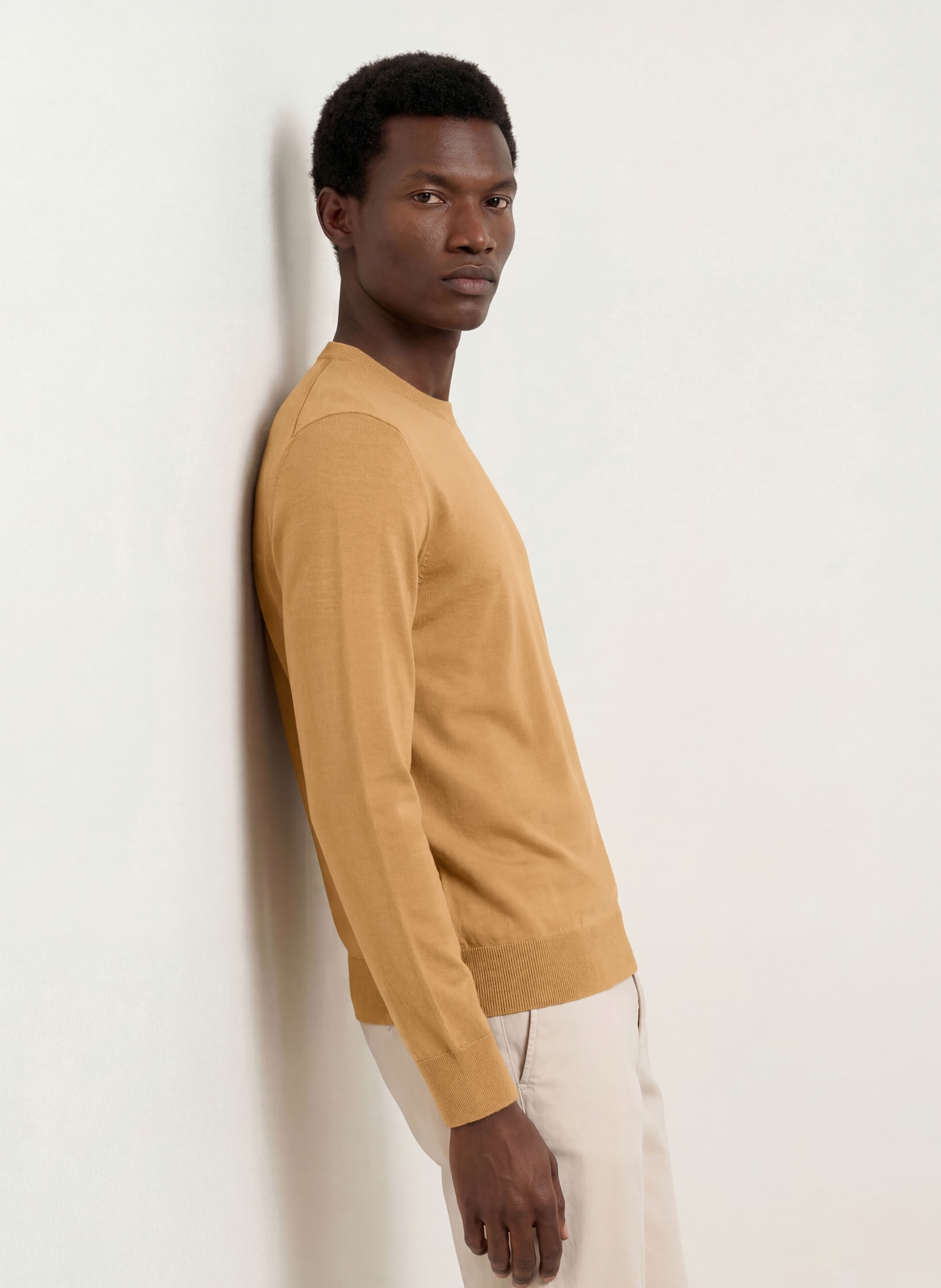 BOSS Trui LENO: CAMEL