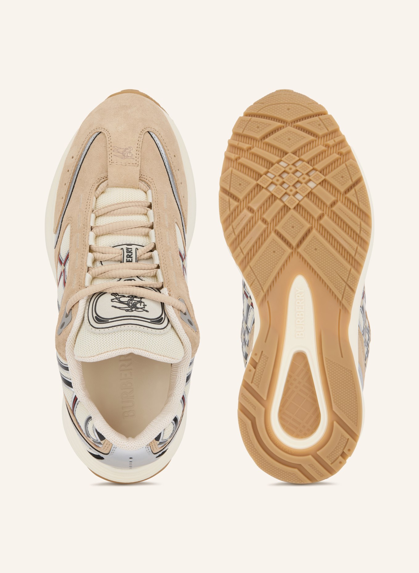 BURBERRY Sneaker ECLIPSE: BEIGE / SILBER / CREME