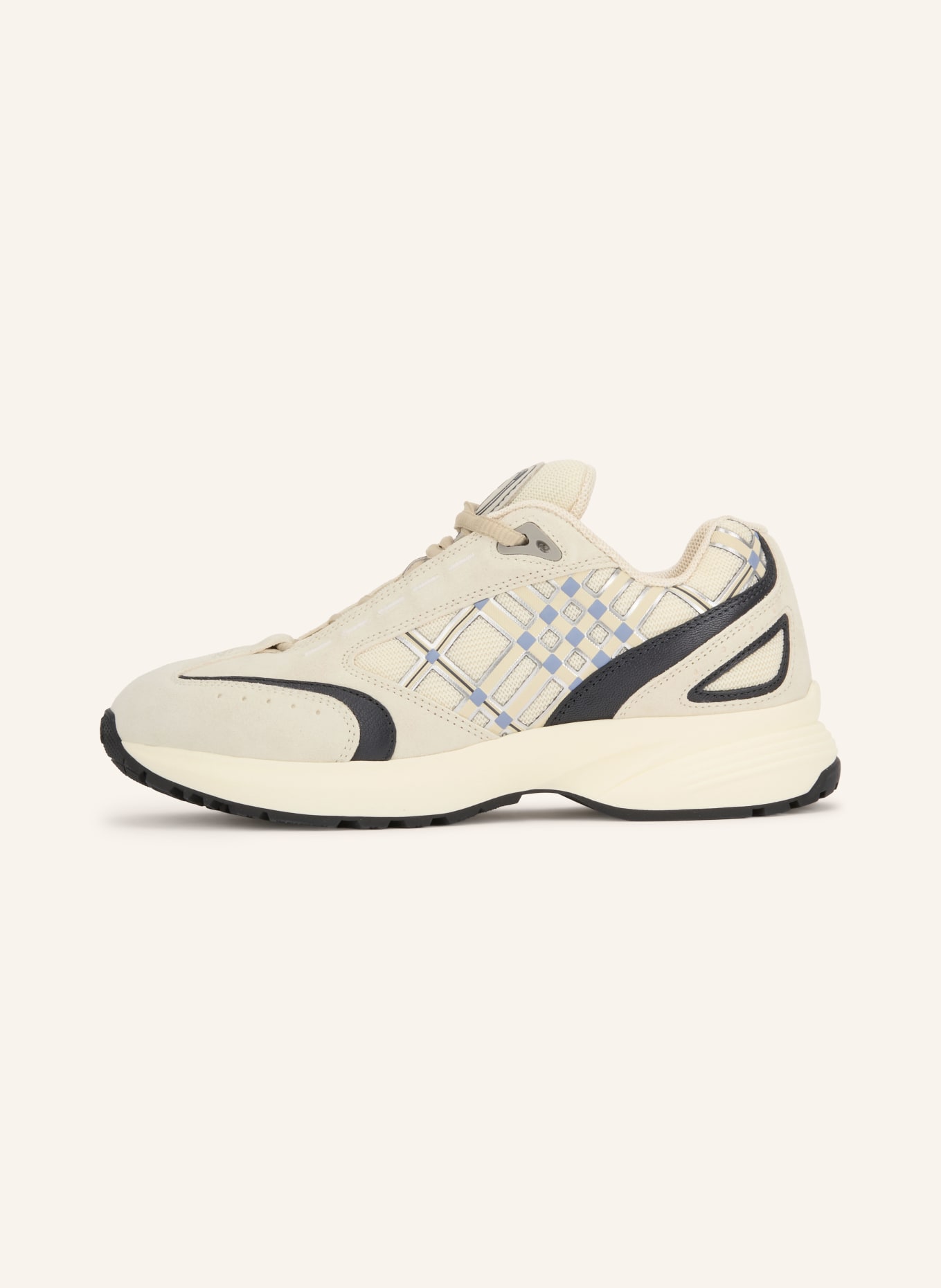 BURBERRY ECLIPSE Sneakers: CREAM / SILVER / LIGHT BLUE