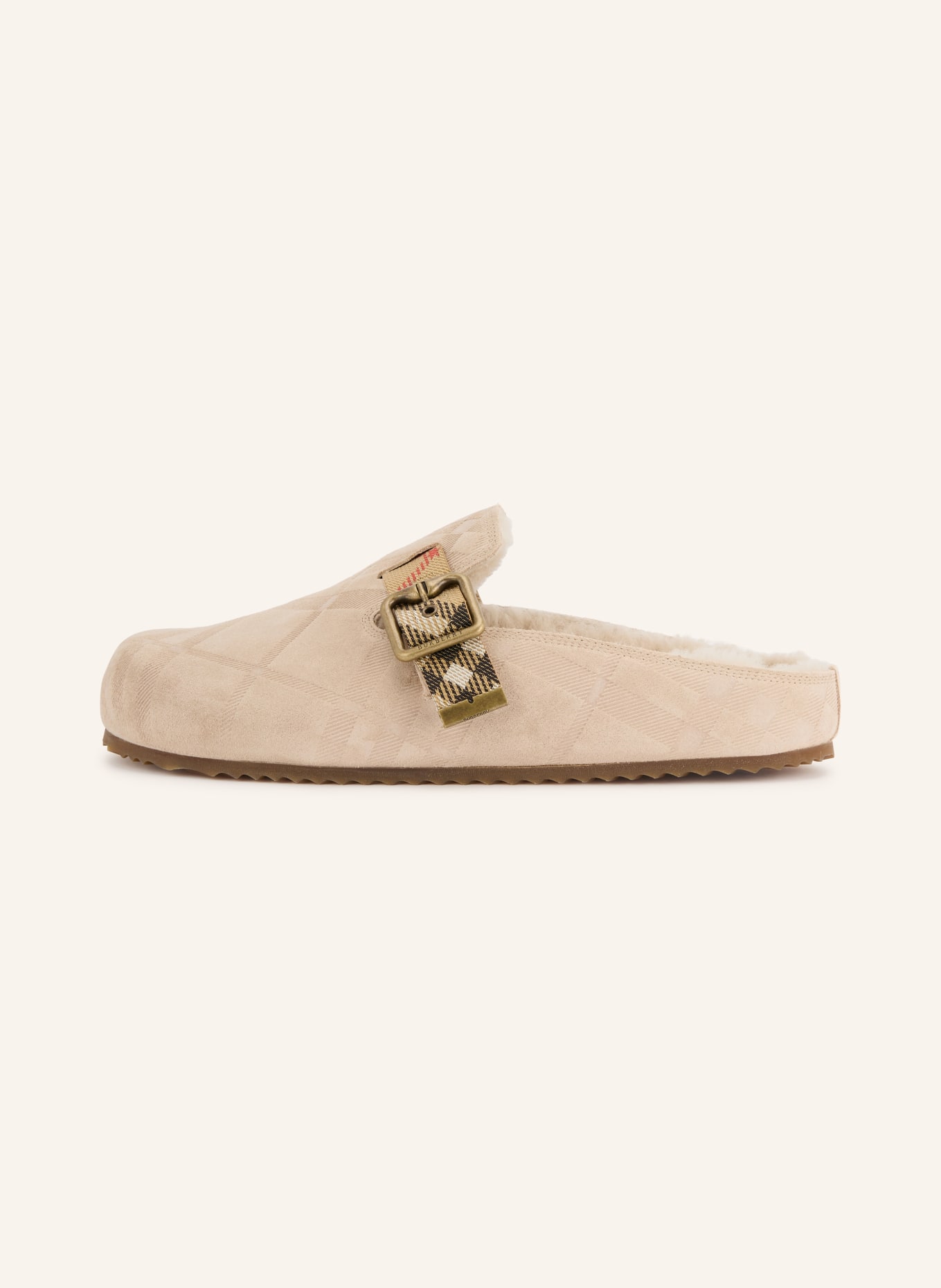 BURBERRY Mules LF URCHIN: BEIGE / RED / BLACK