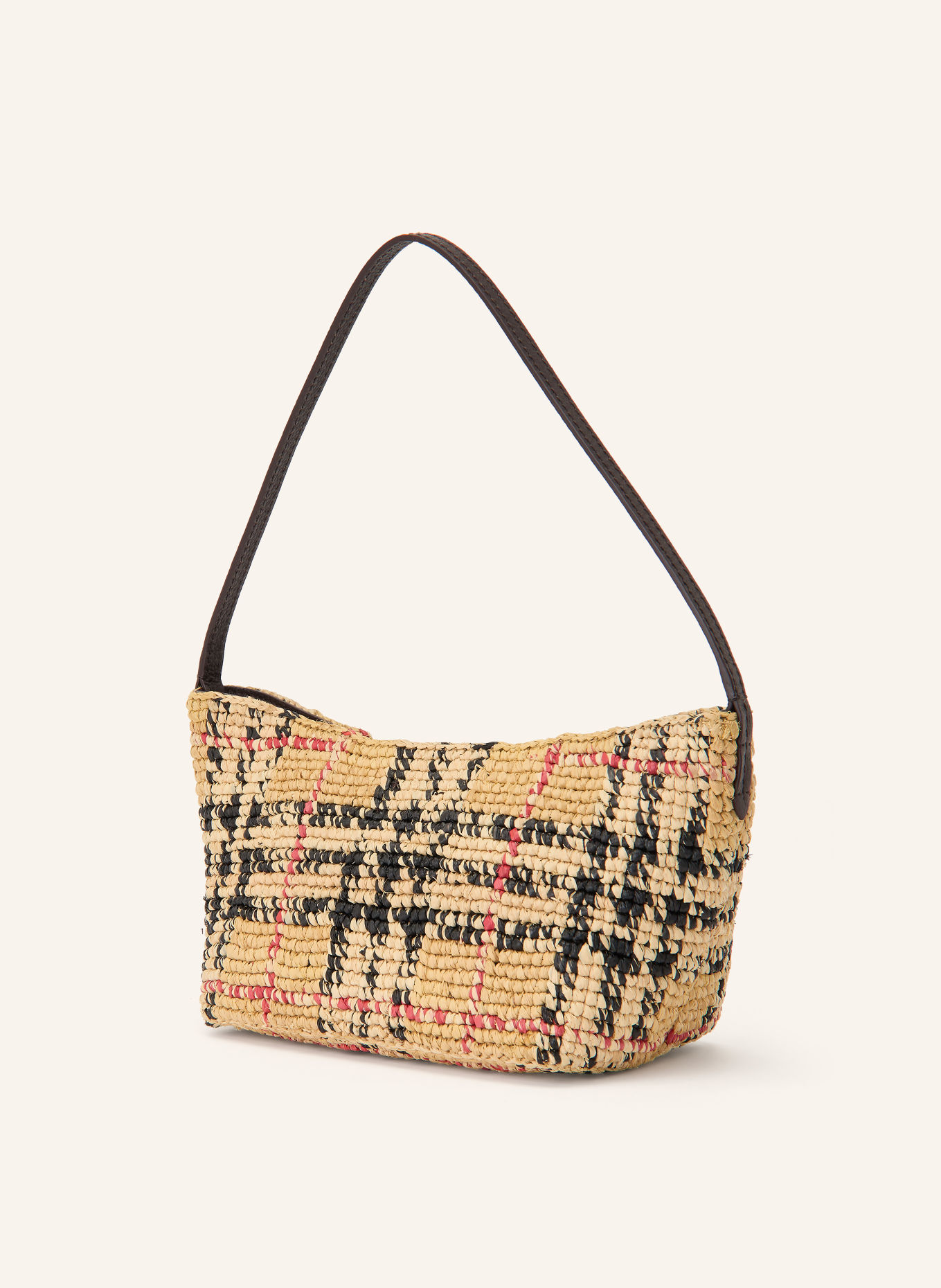 BURBERRY Sac épaule MARGATE SMALL: BEIGE / OR / MARRON FONCÉ