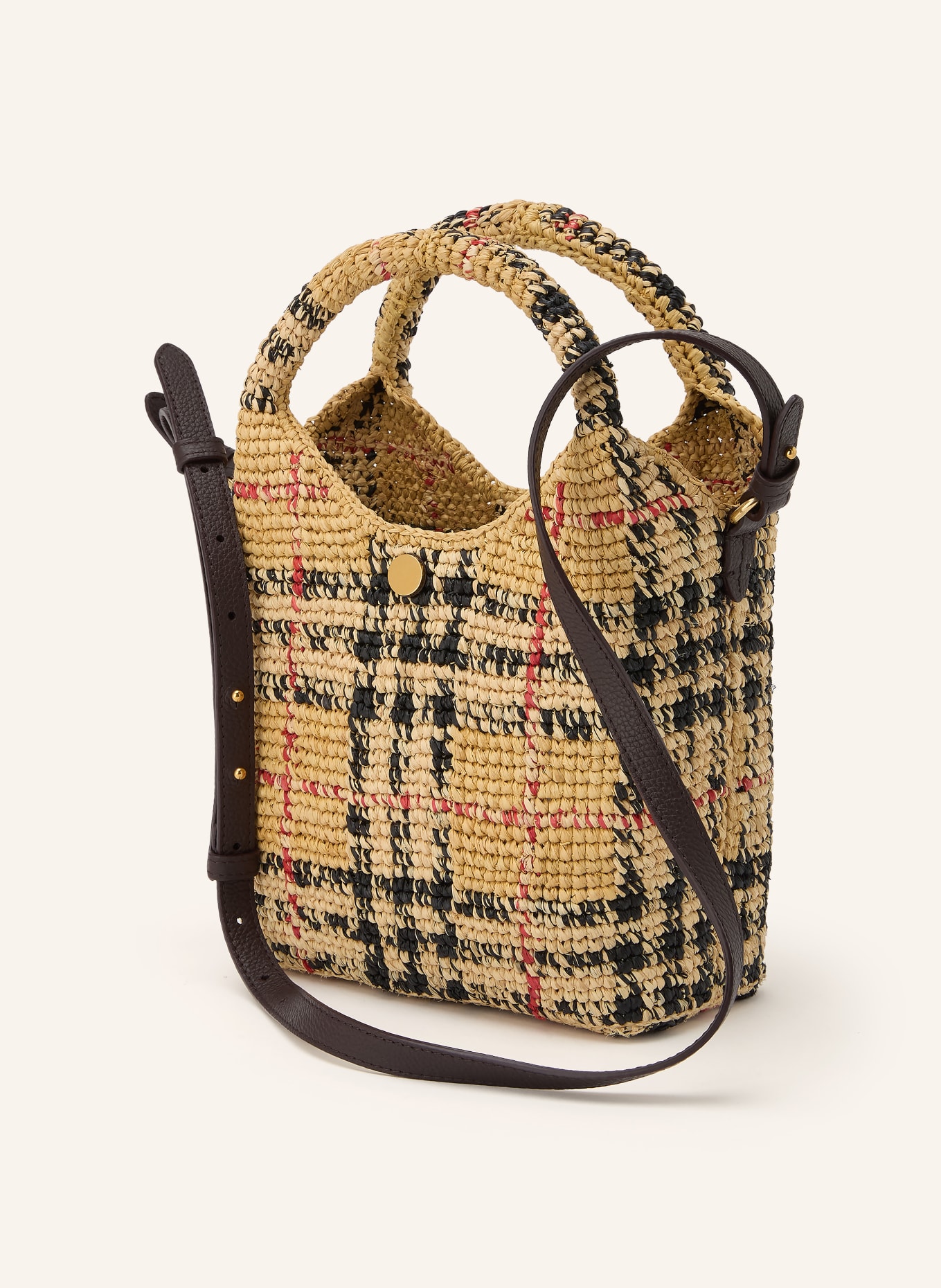 BURBERRY Geantă de mână MARGATE: BEJ / ROȘU
