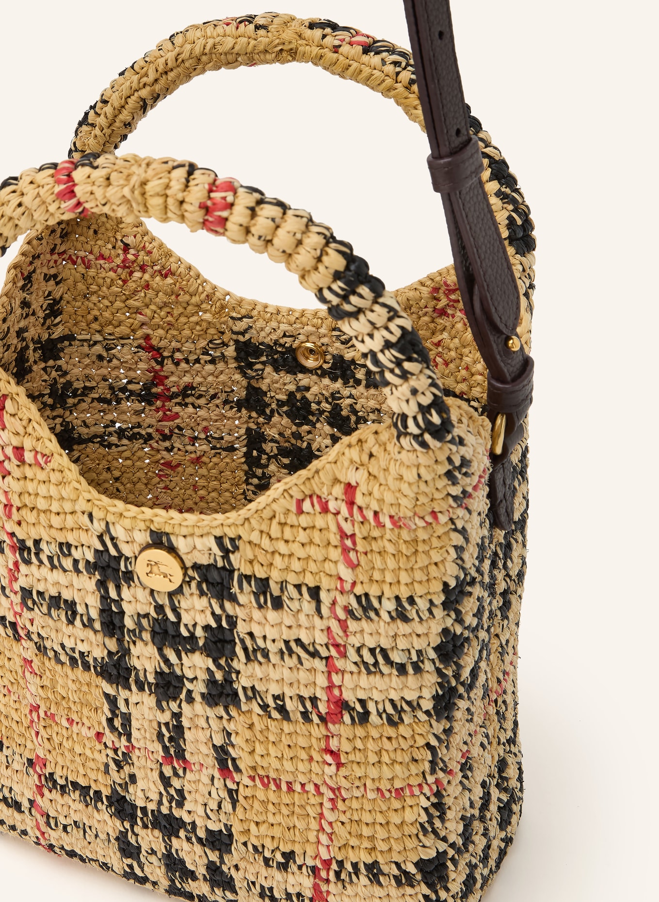 BURBERRY Geantă de mână MARGATE: BEJ / ROȘU