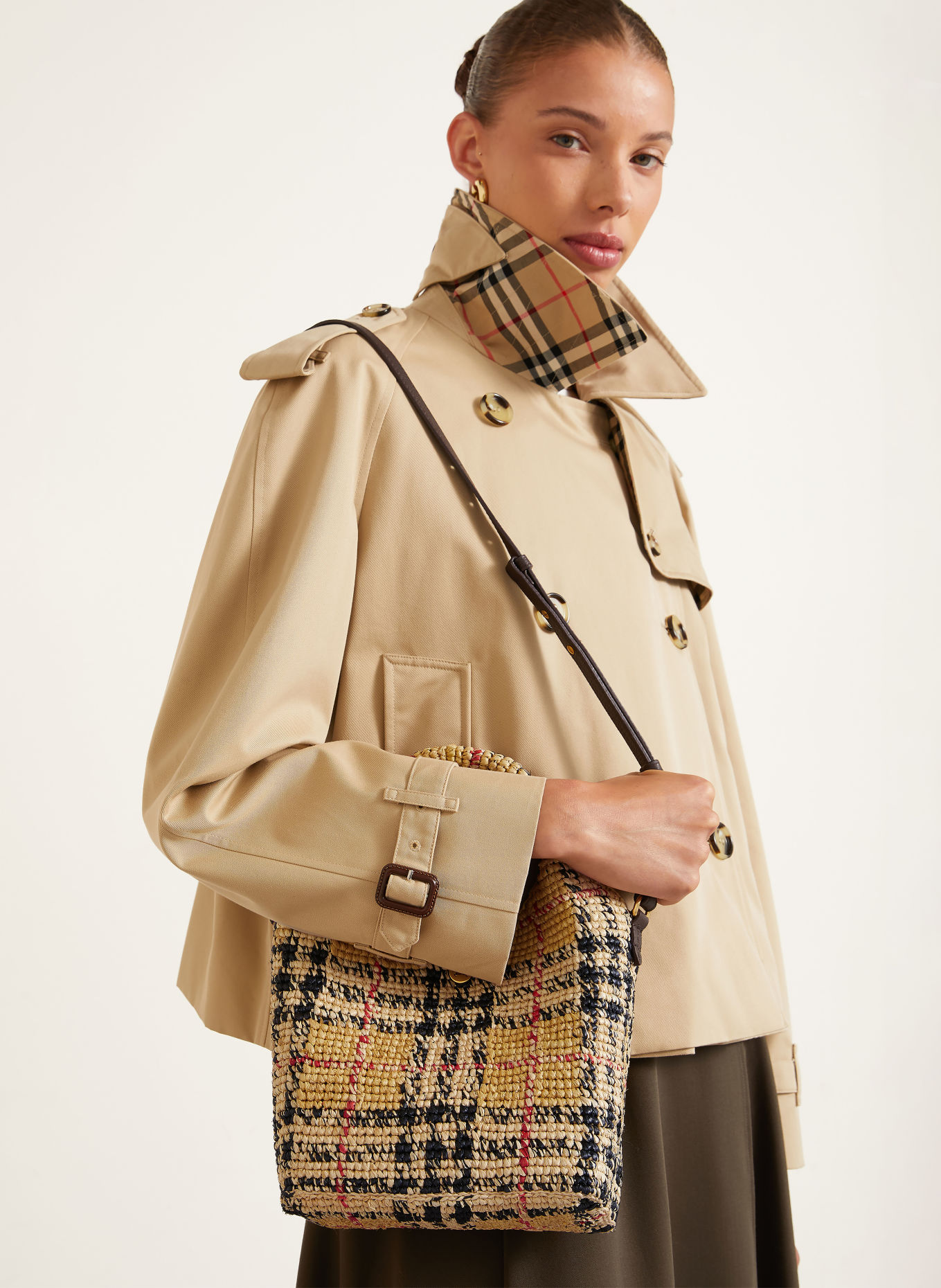 BURBERRY Handtas MARGATE: BEIGE / ROOD