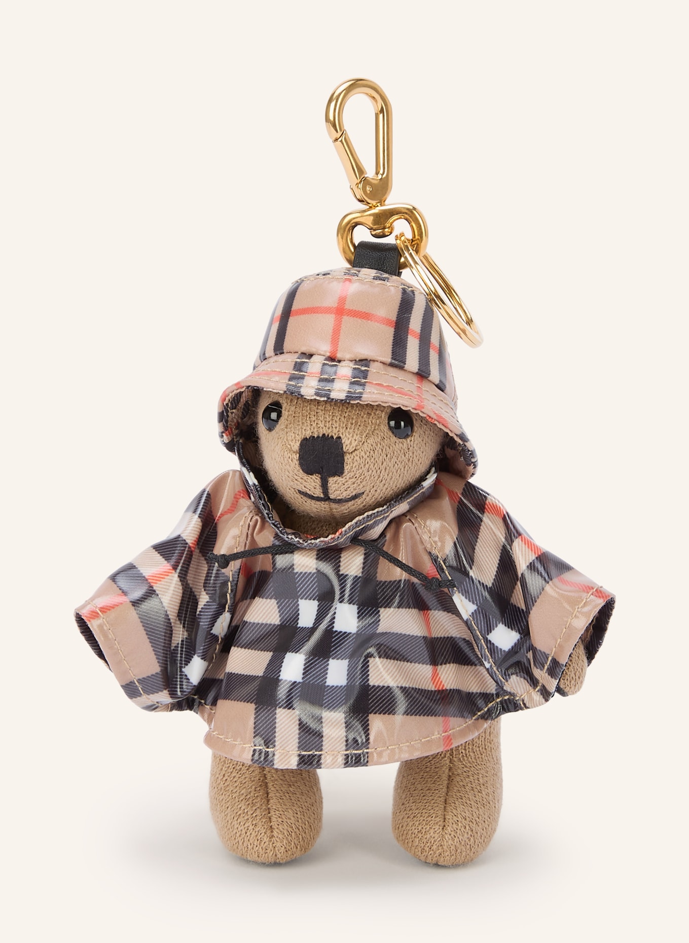 BURBERRY Schlüsselanhänger THOMAS: BEIGE / ROT / SCHWARZ