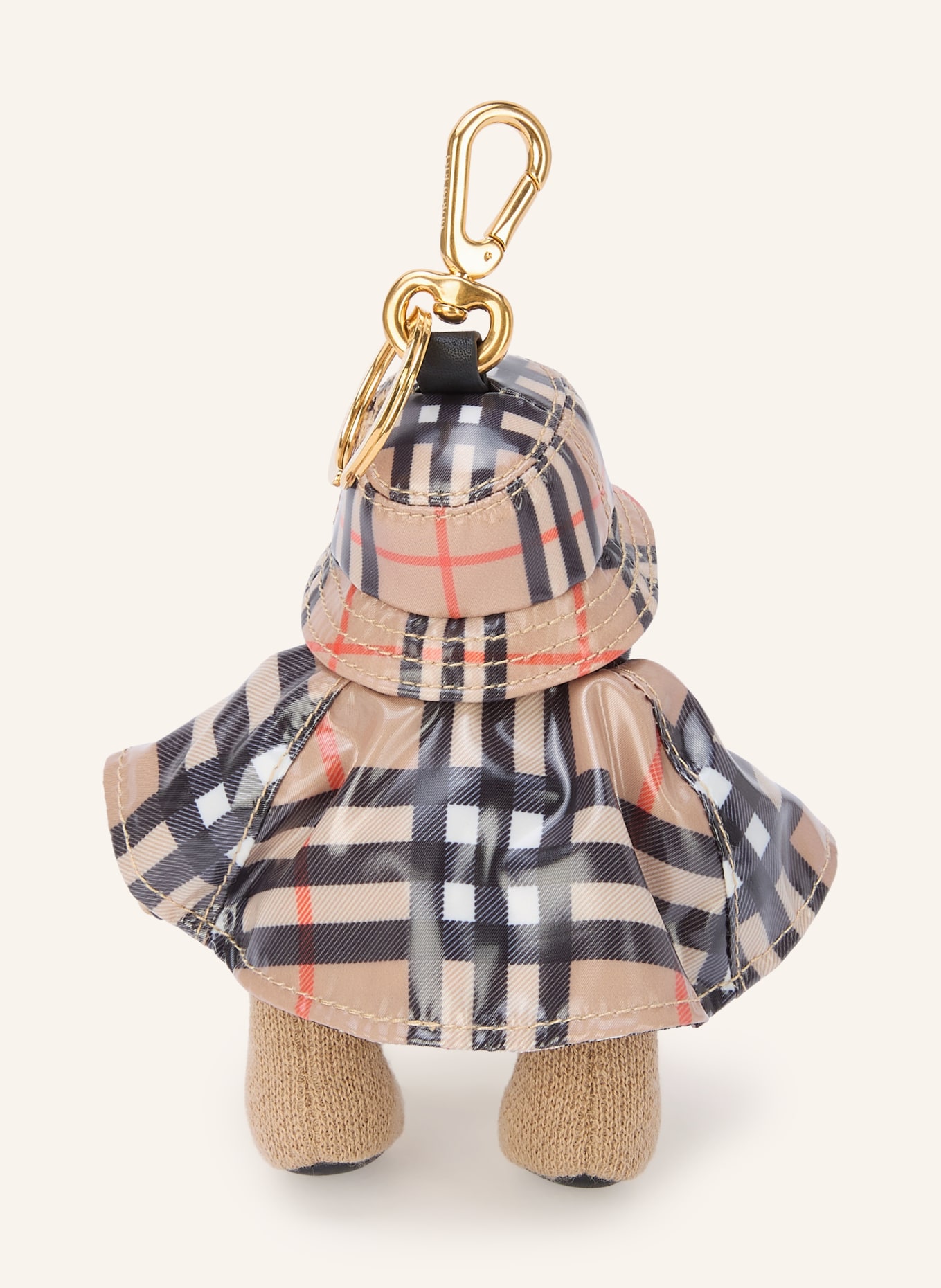 BURBERRY Schlüsselanhänger THOMAS: BEIGE / ROT / SCHWARZ