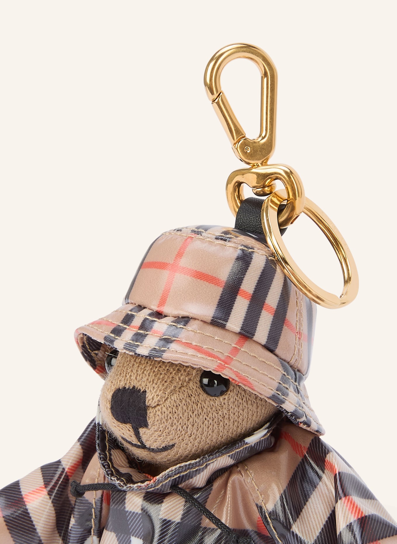 BURBERRY Schlüsselanhänger THOMAS: BEIGE / ROT / SCHWARZ