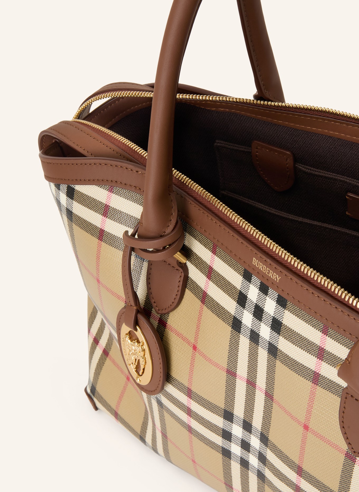 BURBERRY Shoppers: BROWN / CREAM / KHAKI