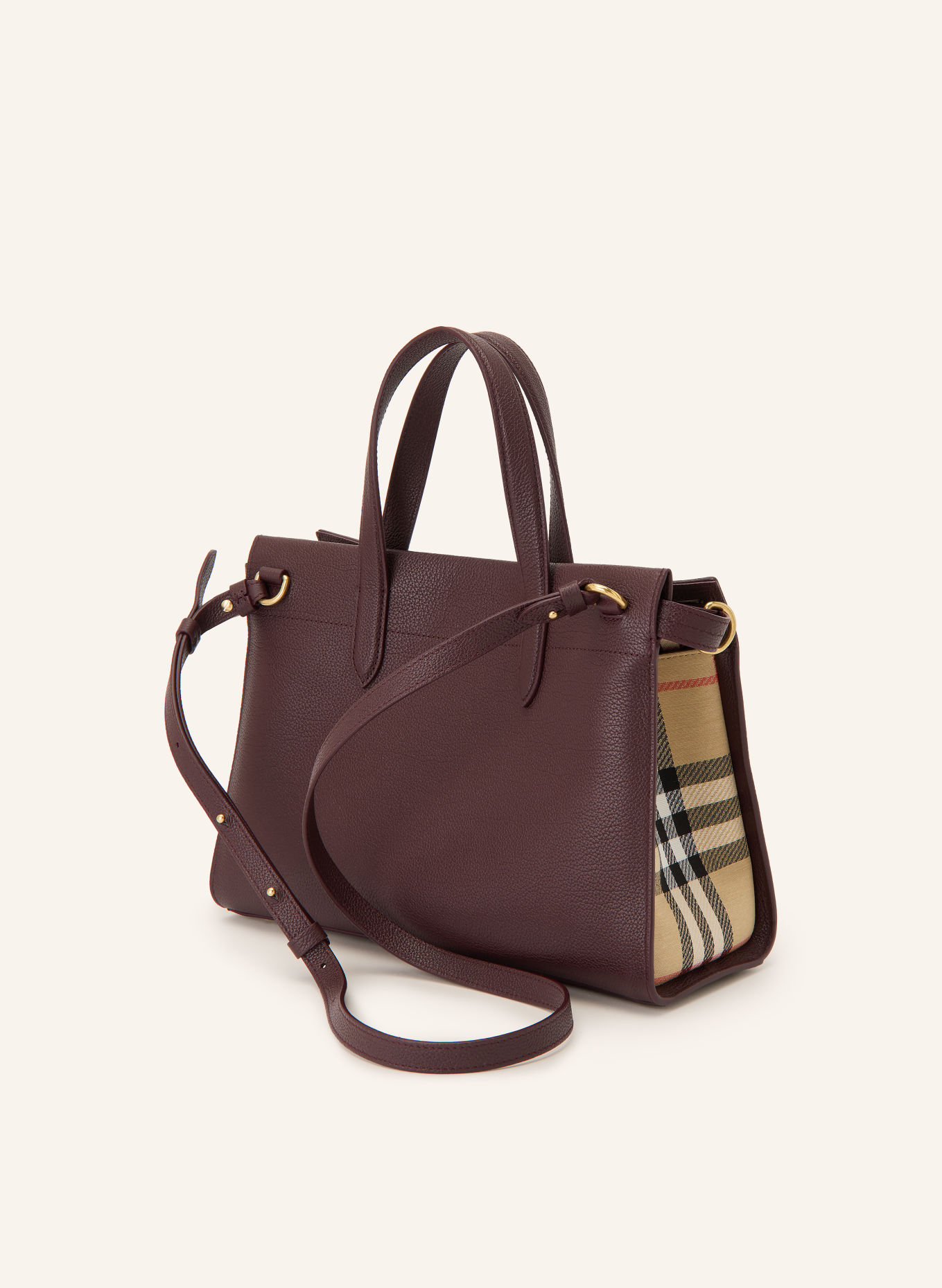 BURBERRY Handtasche COTSWOLDS SMALL: DUNKELROT