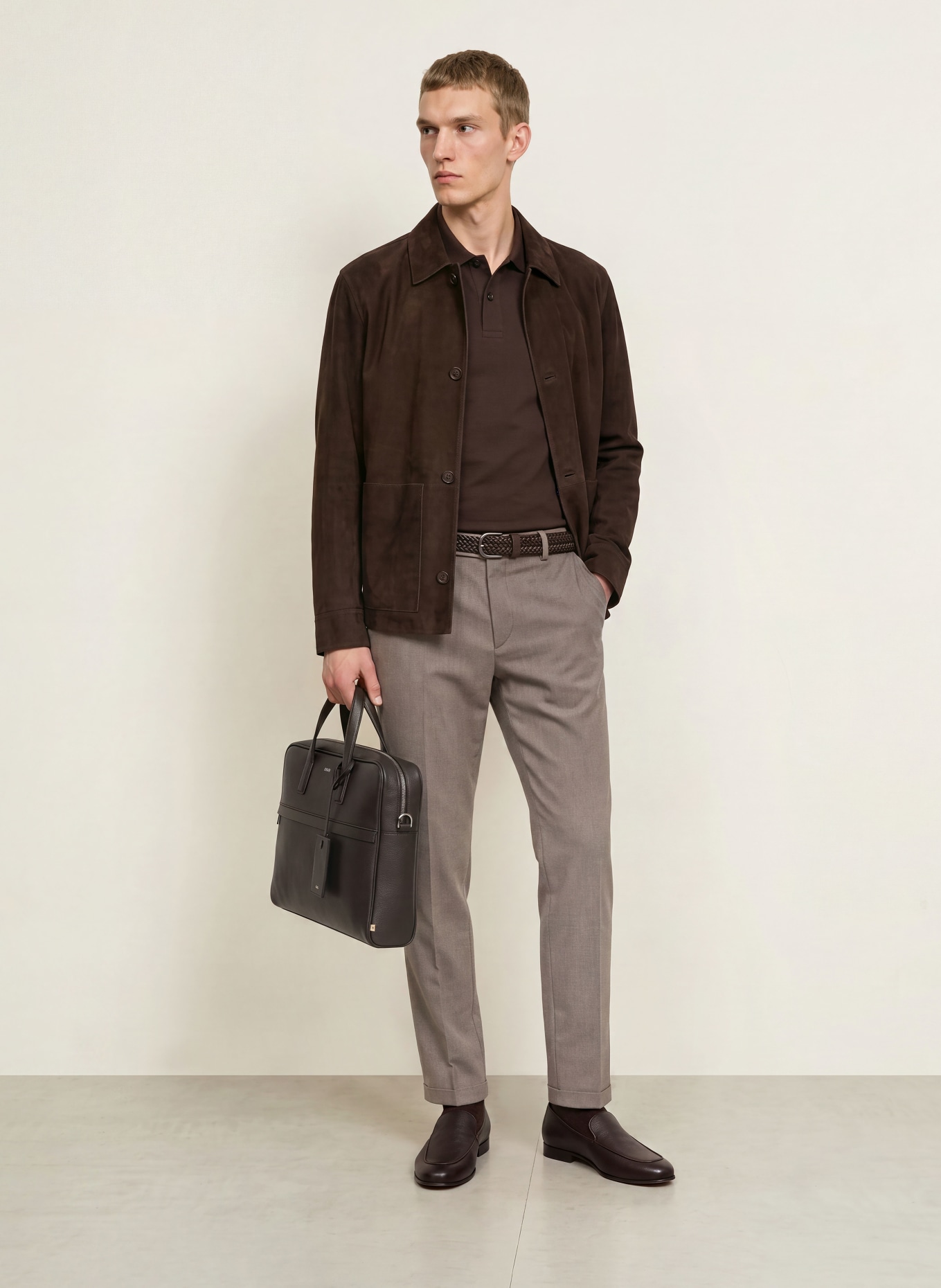 BOSS Chino KANE1 Regular Fit: HELLBRAUN