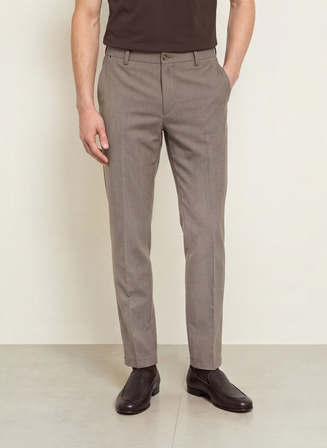 BOSS Chino KANE1 Regular Fit: HELLBRAUN
