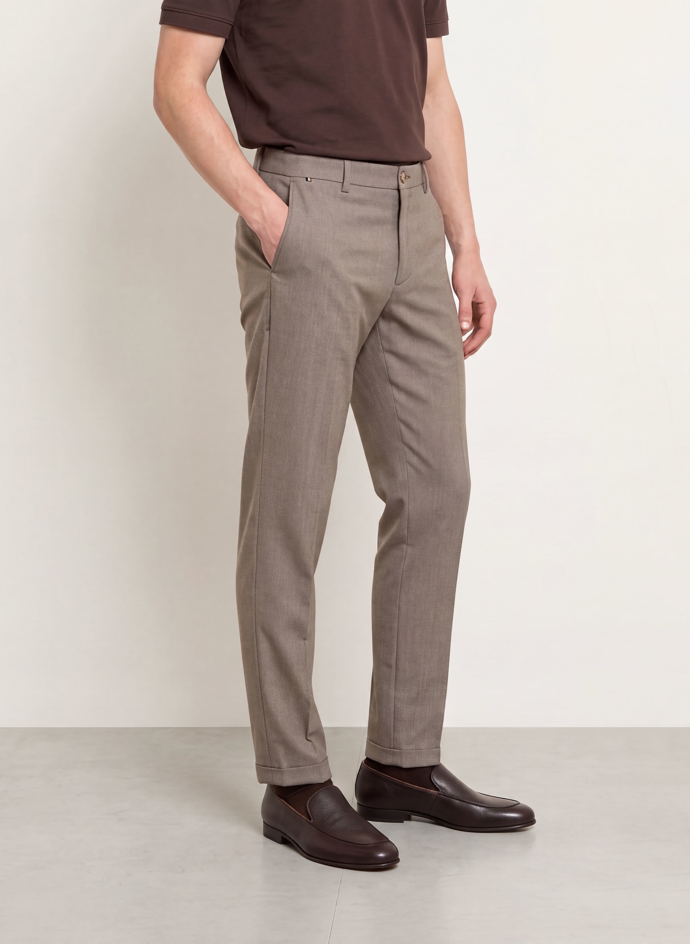 BOSS Chino KANE1 Regular Fit: HELLBRAUN