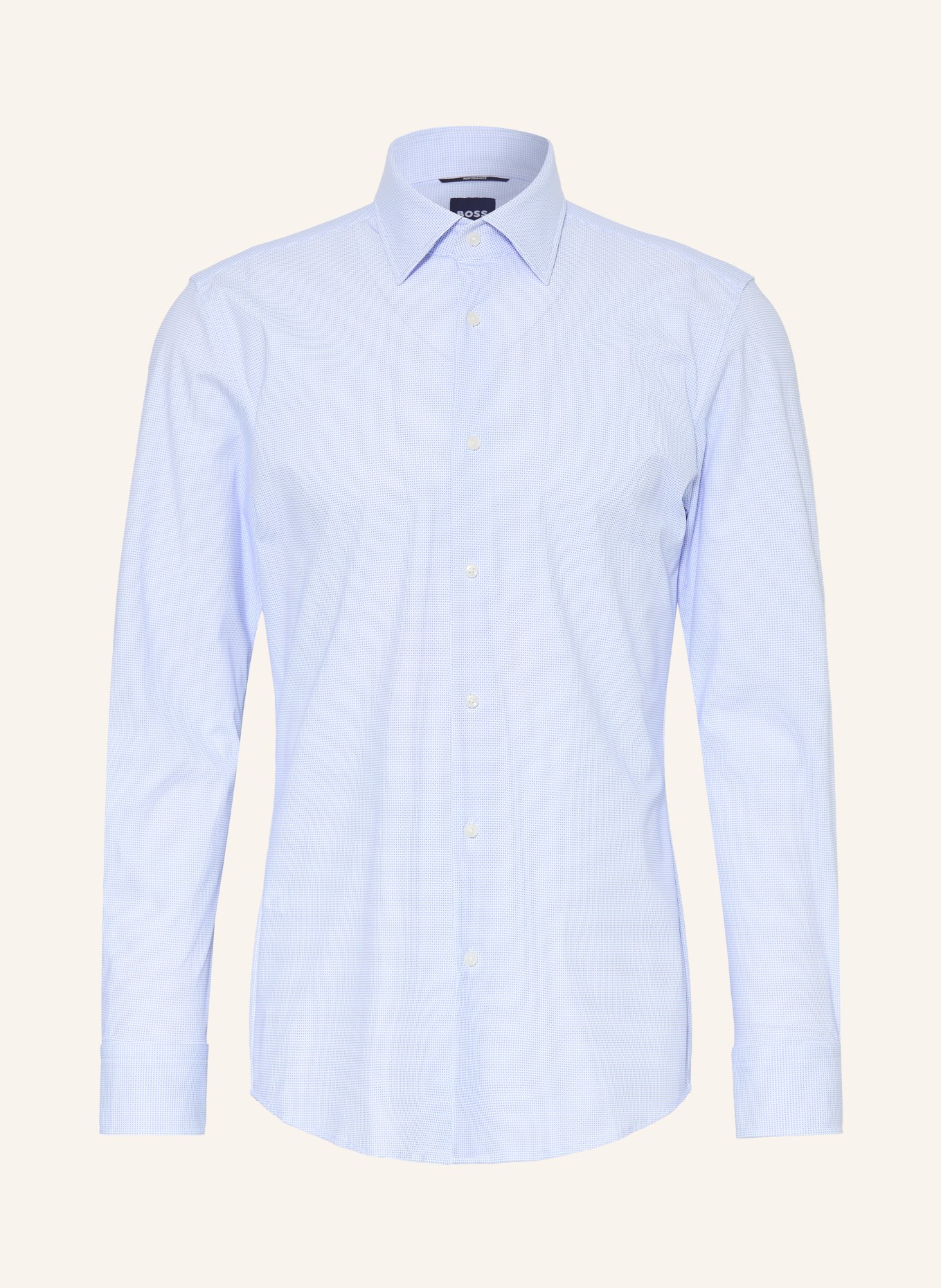 BOSS Hemd HANK Slim Fit: HELLBLAU / WEISS