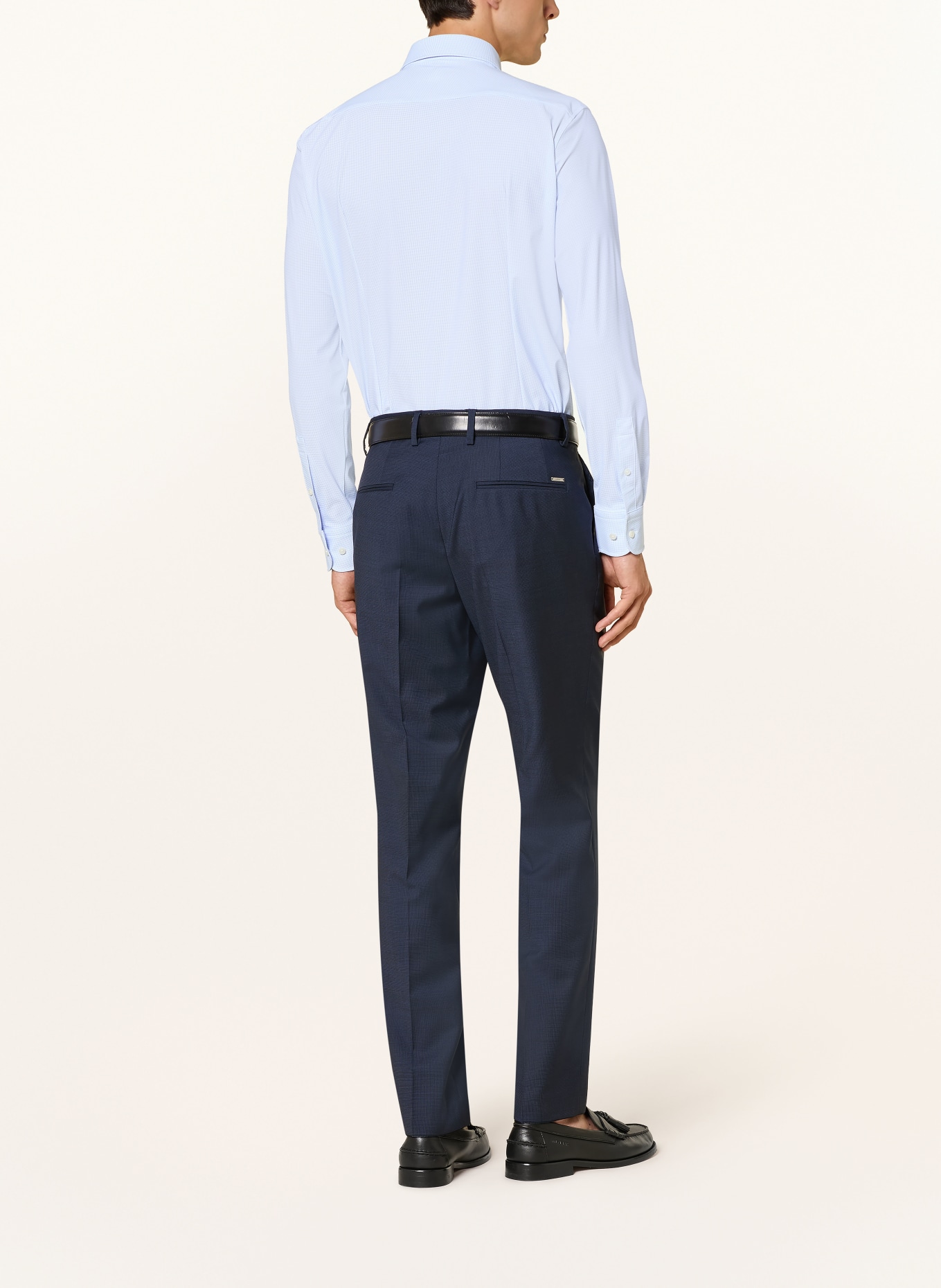BOSS Hemd HANK Slim Fit: HELLBLAU / WEISS