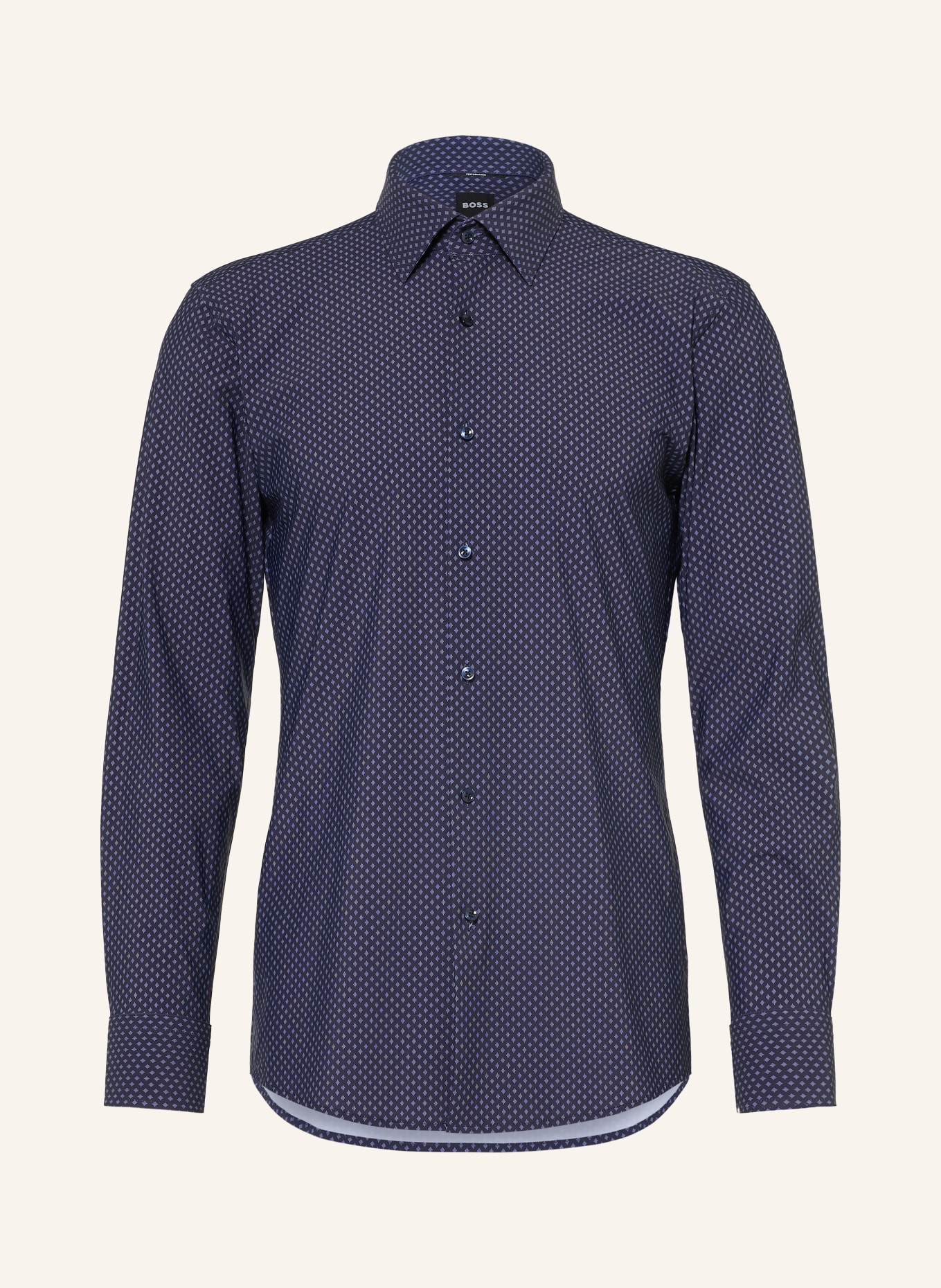 BOSS Hemd HANK Slim Fit: DUNKELBLAU / HELLBLAU