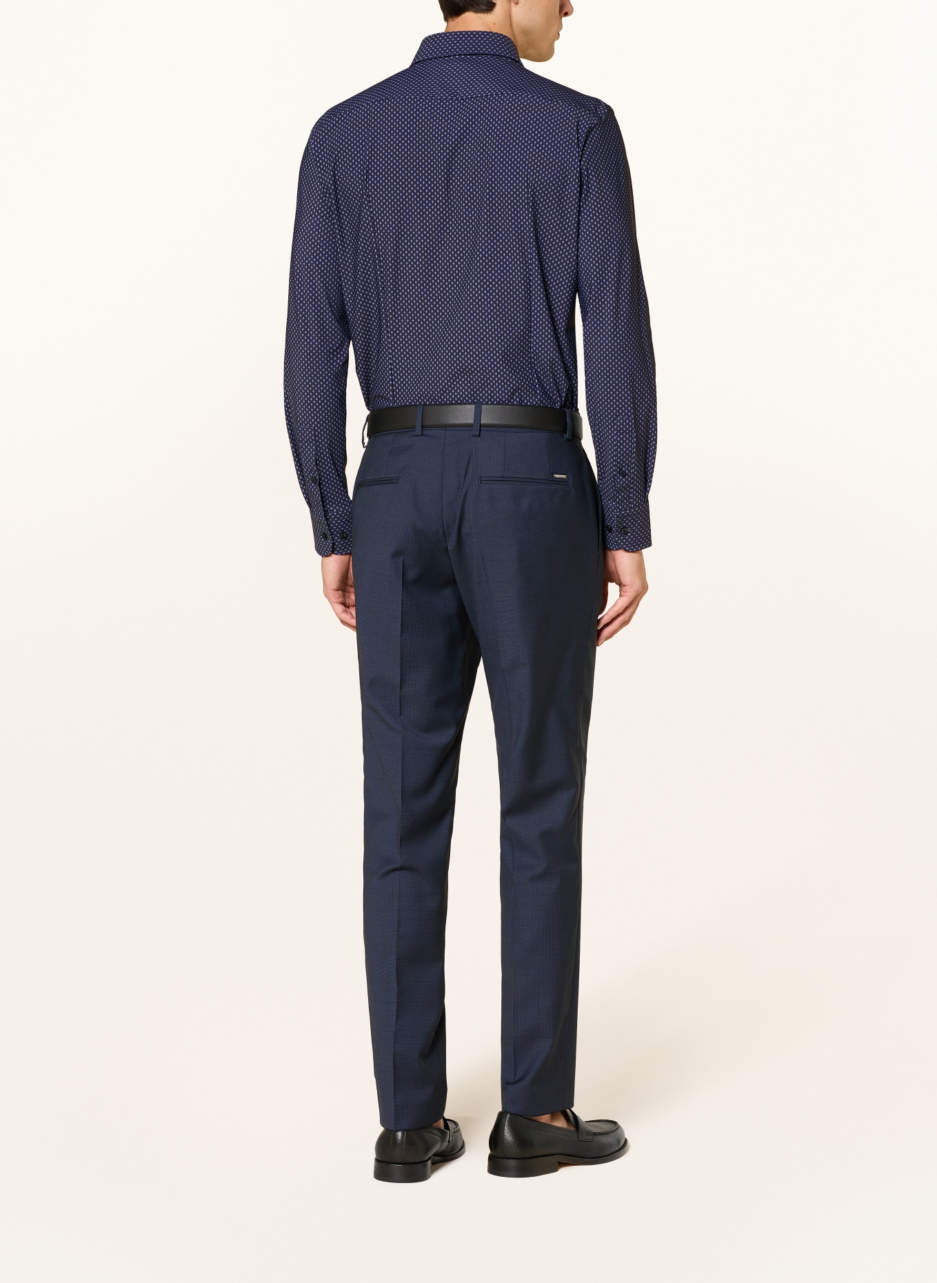 BOSS Hemd HANK Slim Fit: DUNKELBLAU / HELLBLAU