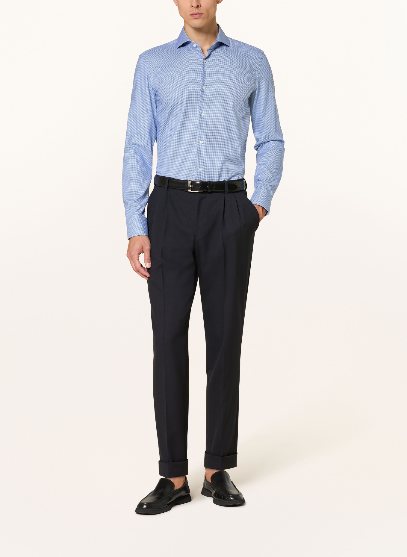 BOSS Hemd HANK Slim Fit: BLAU