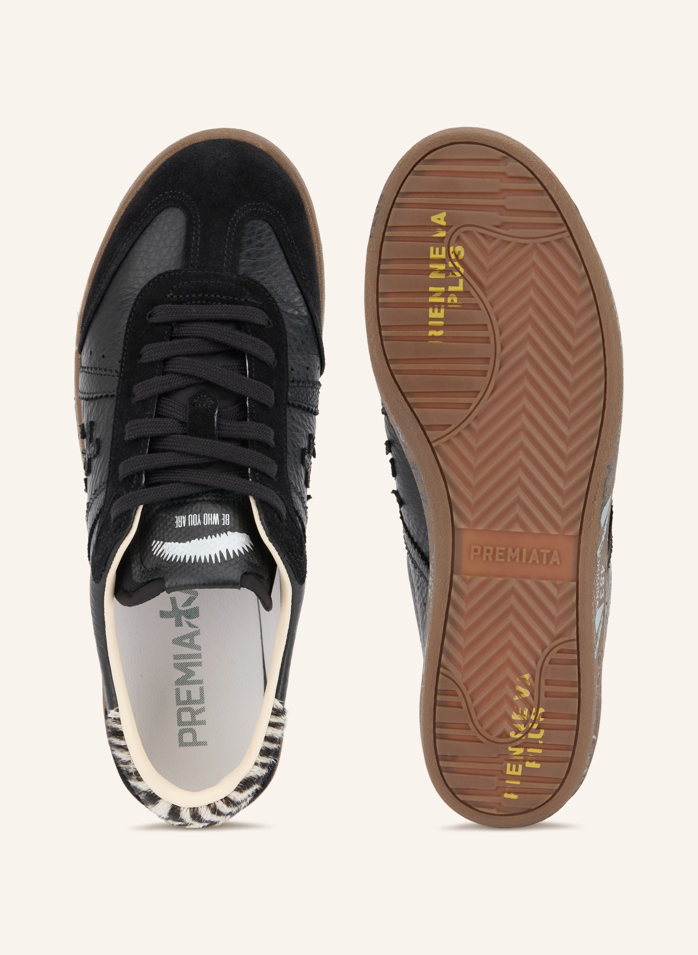 PREMIATA Sneakersy BONNIED: ČERNÁ / BÍLÁ
