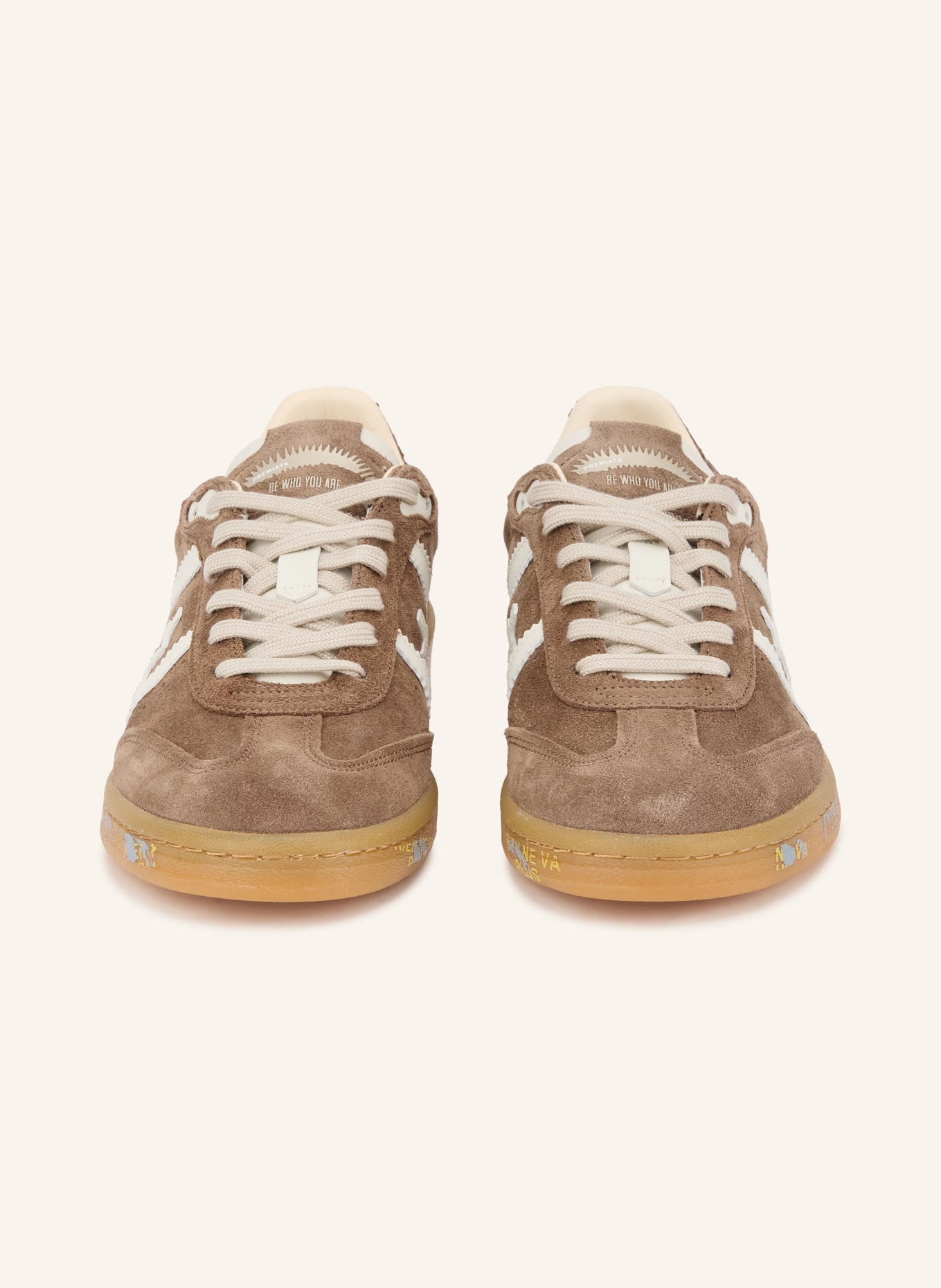 PREMIATA Sneakers BONNIED: MARRON / BLANC