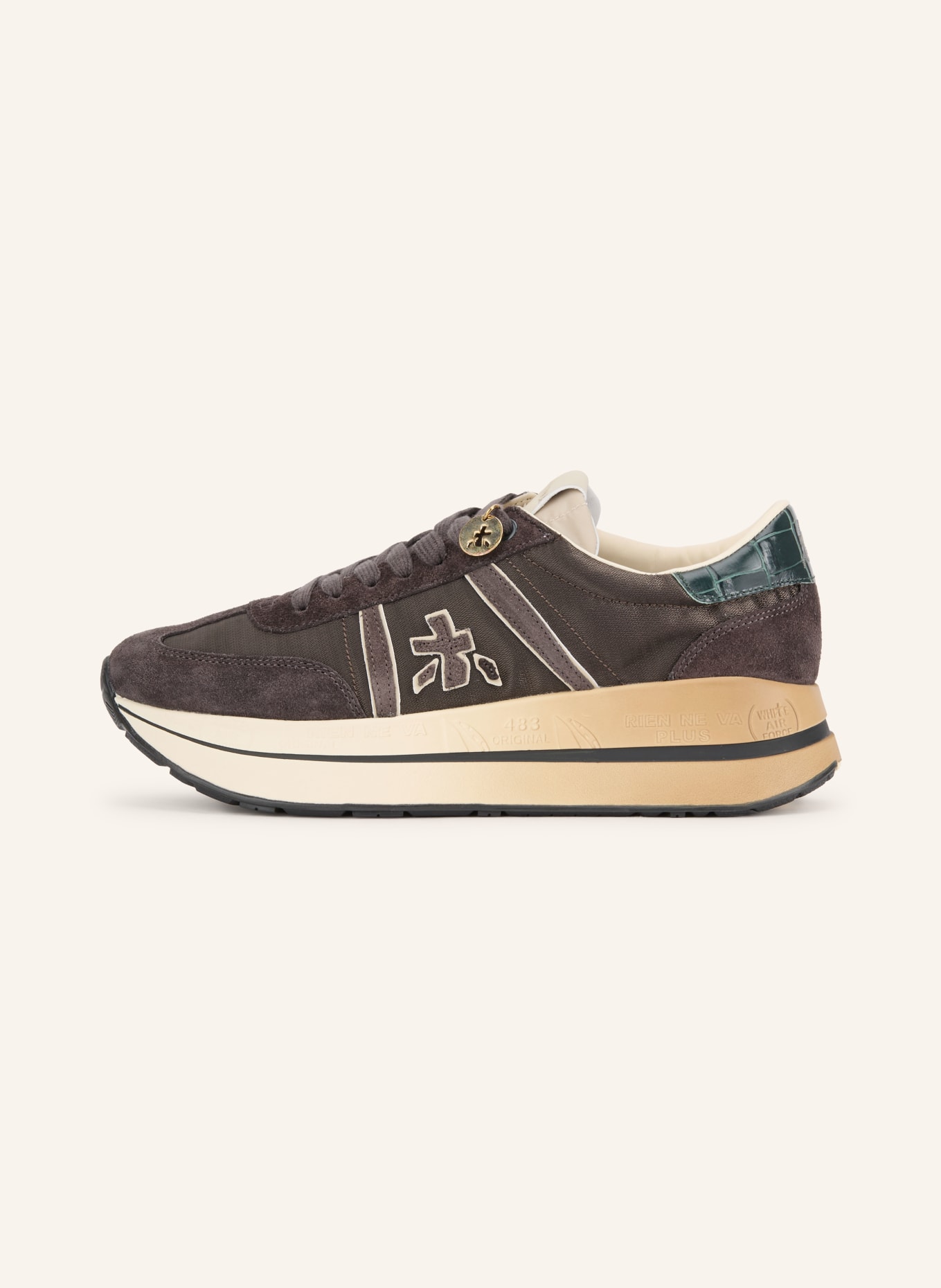 PREMIATA Sneakers BETHCOIN: MARRON FONCÉ / BEIGE / GROEN