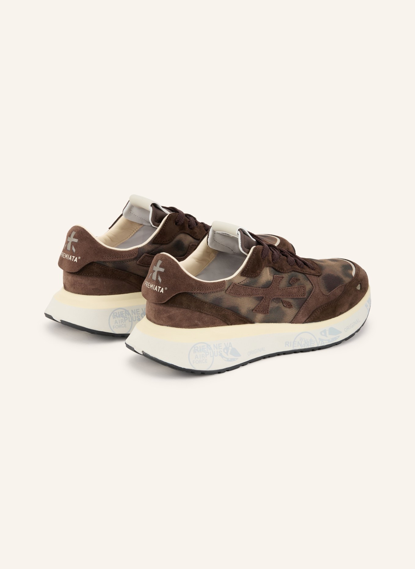 PREMIATA Sneaker LAURYN: DUNKELBRAUN / BEIGE / DUNKELGRAU