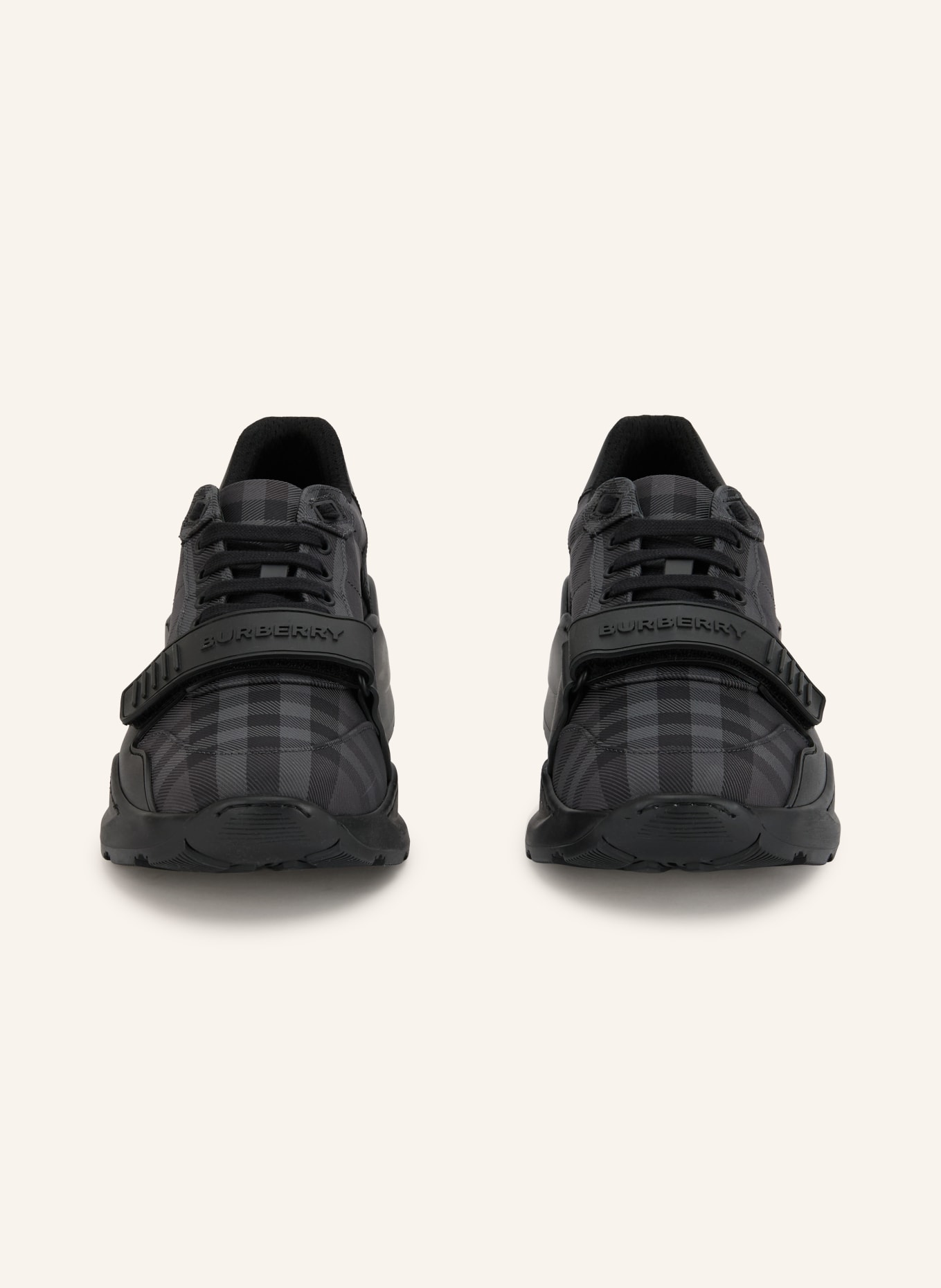 BURBERRY Sneakers NEW REGIS: MÖRKGRÅ / SVART