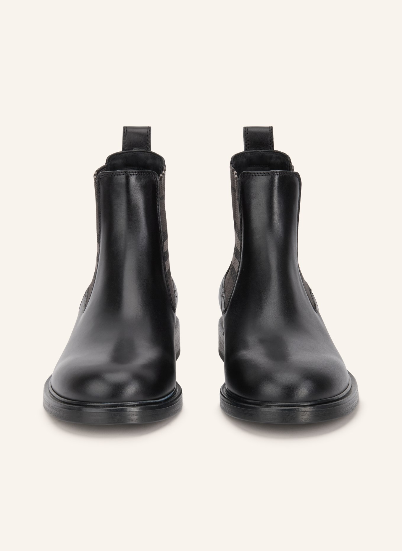 BURBERRY Chelsea Boots PEMBROKE: SCHWARZ / DUNKELGRAU / GRAU