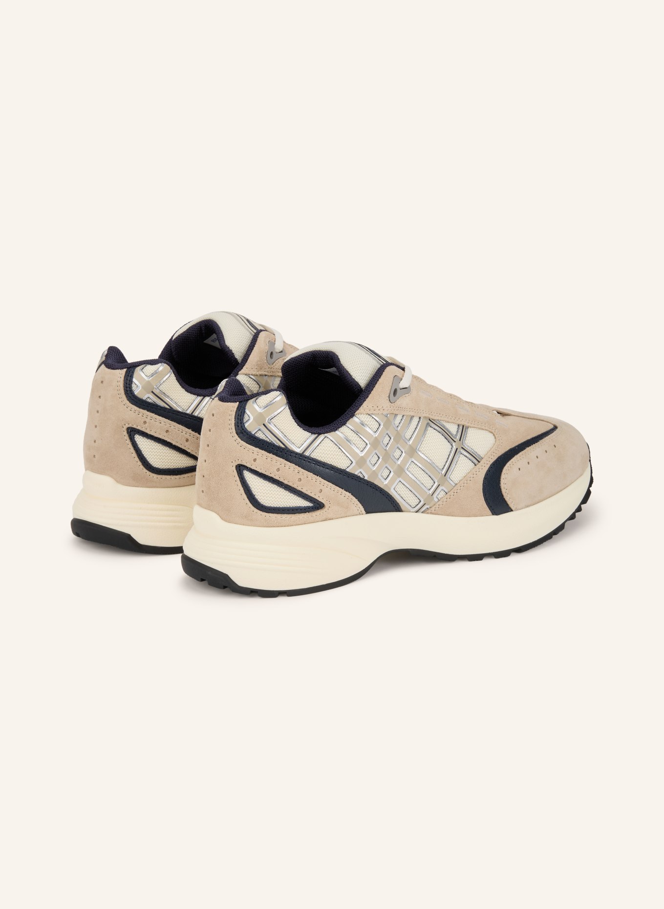BURBERRY Sneaker ECLIPSE: BEIGE / CREME / DUNKELBLAU