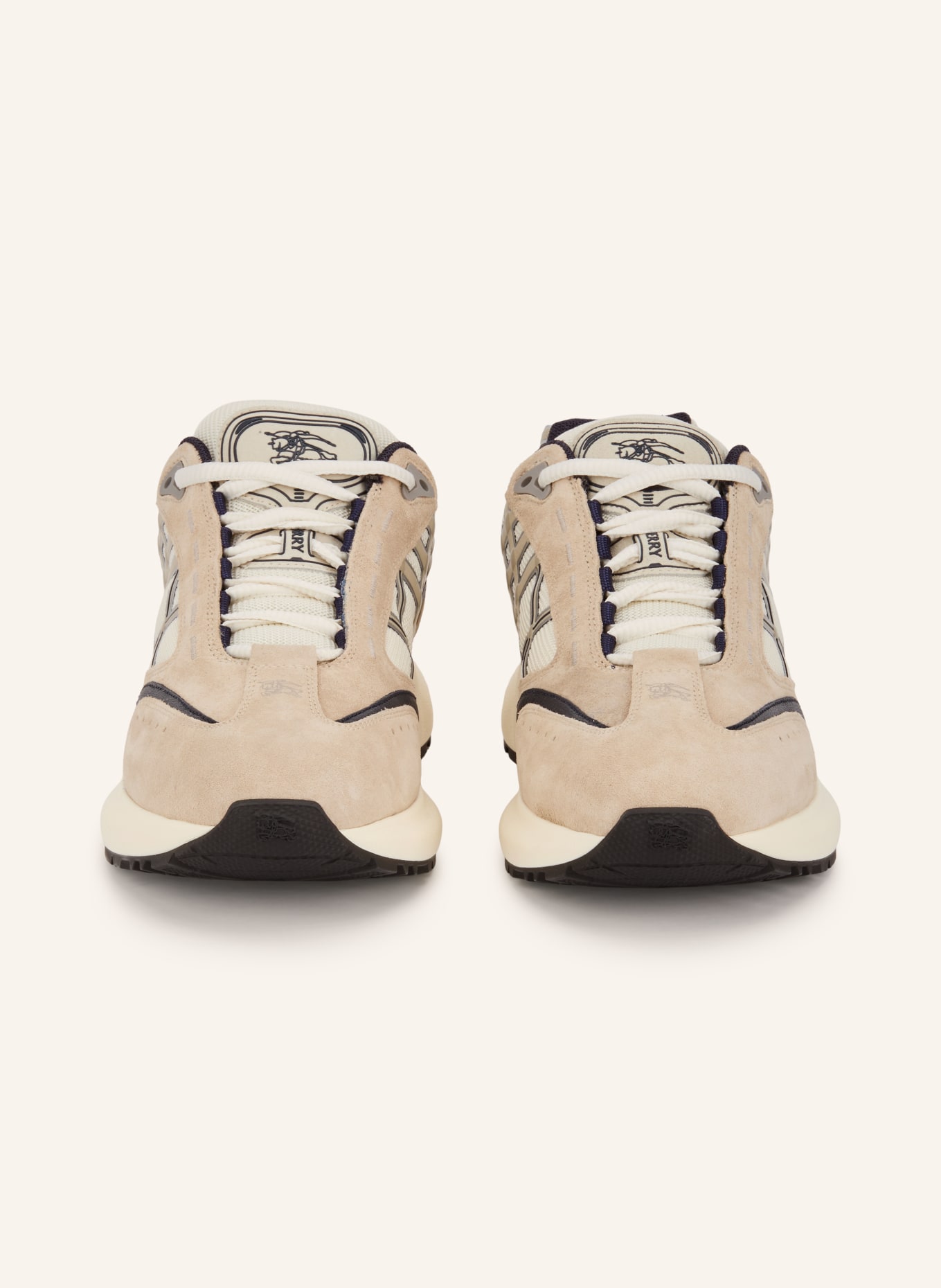 BURBERRY Sneaker ECLIPSE: BEIGE / CREME / DUNKELBLAU