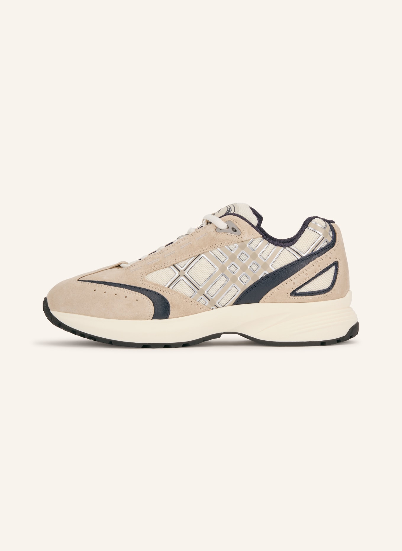 BURBERRY Sneaker ECLIPSE: BEIGE / CREME / DUNKELBLAU