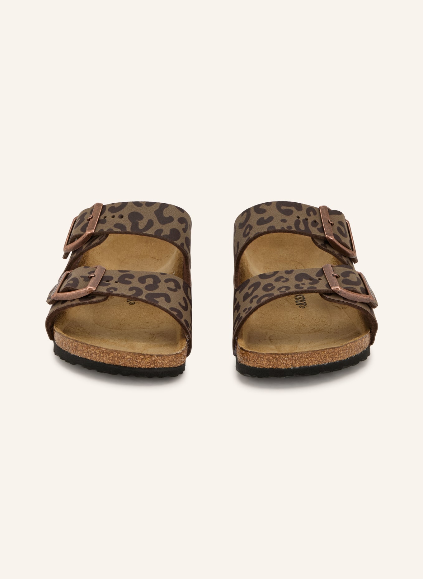 BIRKENSTOCK Klapki ARIZONA: SZAROBRĄZOWY / CIEMNOBRĄZOWY