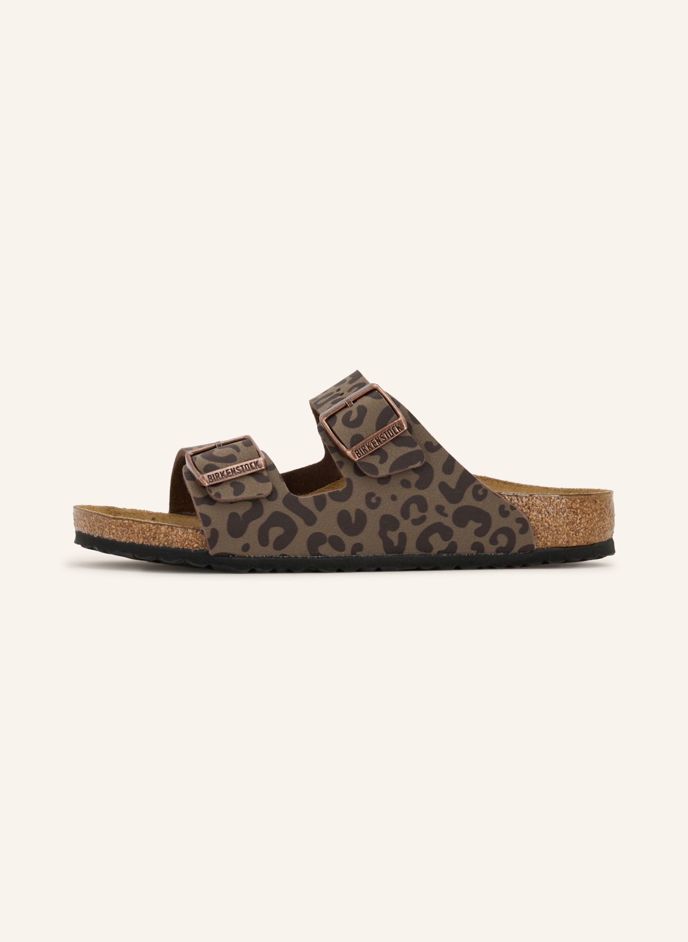 BIRKENSTOCK Klapki ARIZONA: SZAROBRĄZOWY / CIEMNOBRĄZOWY