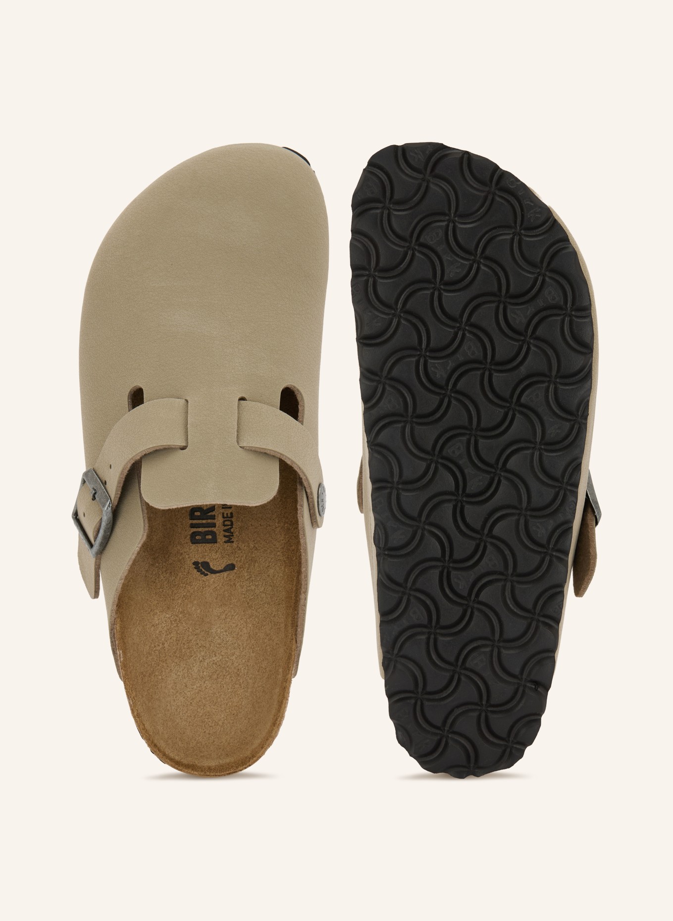 BIRKENSTOCK BOSTON2.0 KIDS Slides: BEIGE