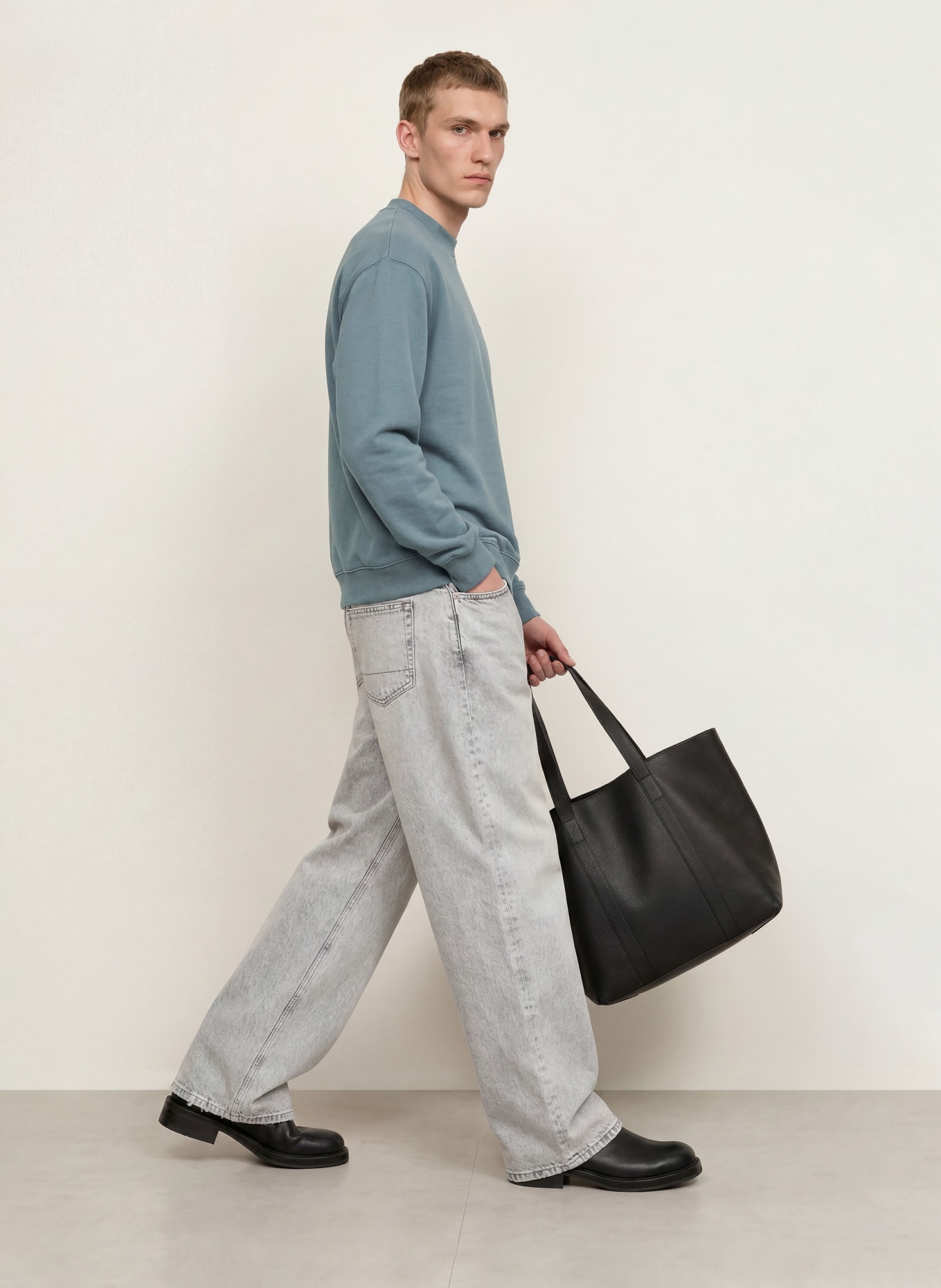 ALLSAINTS Sweatshirt XANDER: BLAUGRAU