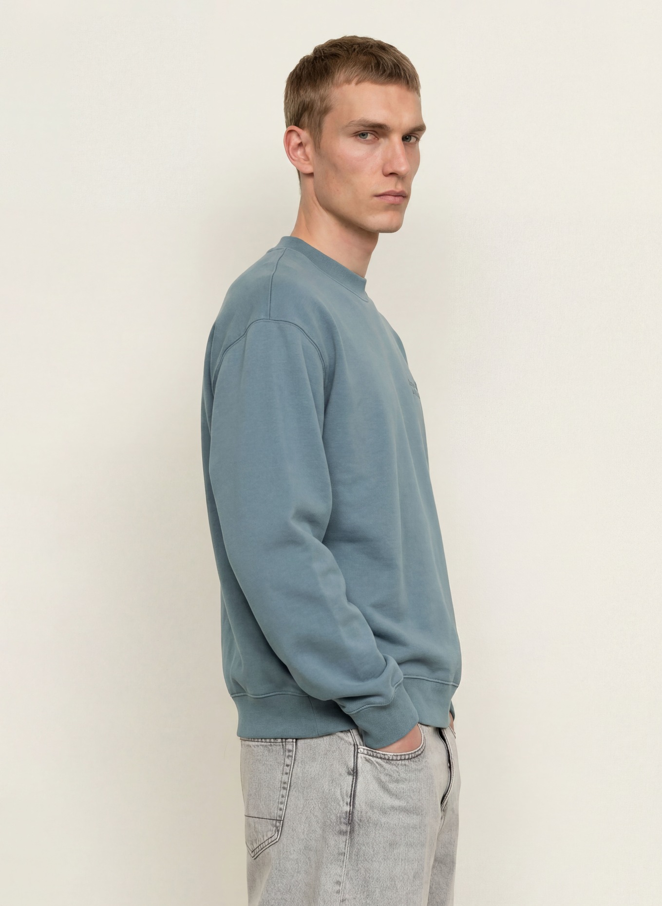 ALLSAINTS Sweatshirt XANDER: BLAUGRAU