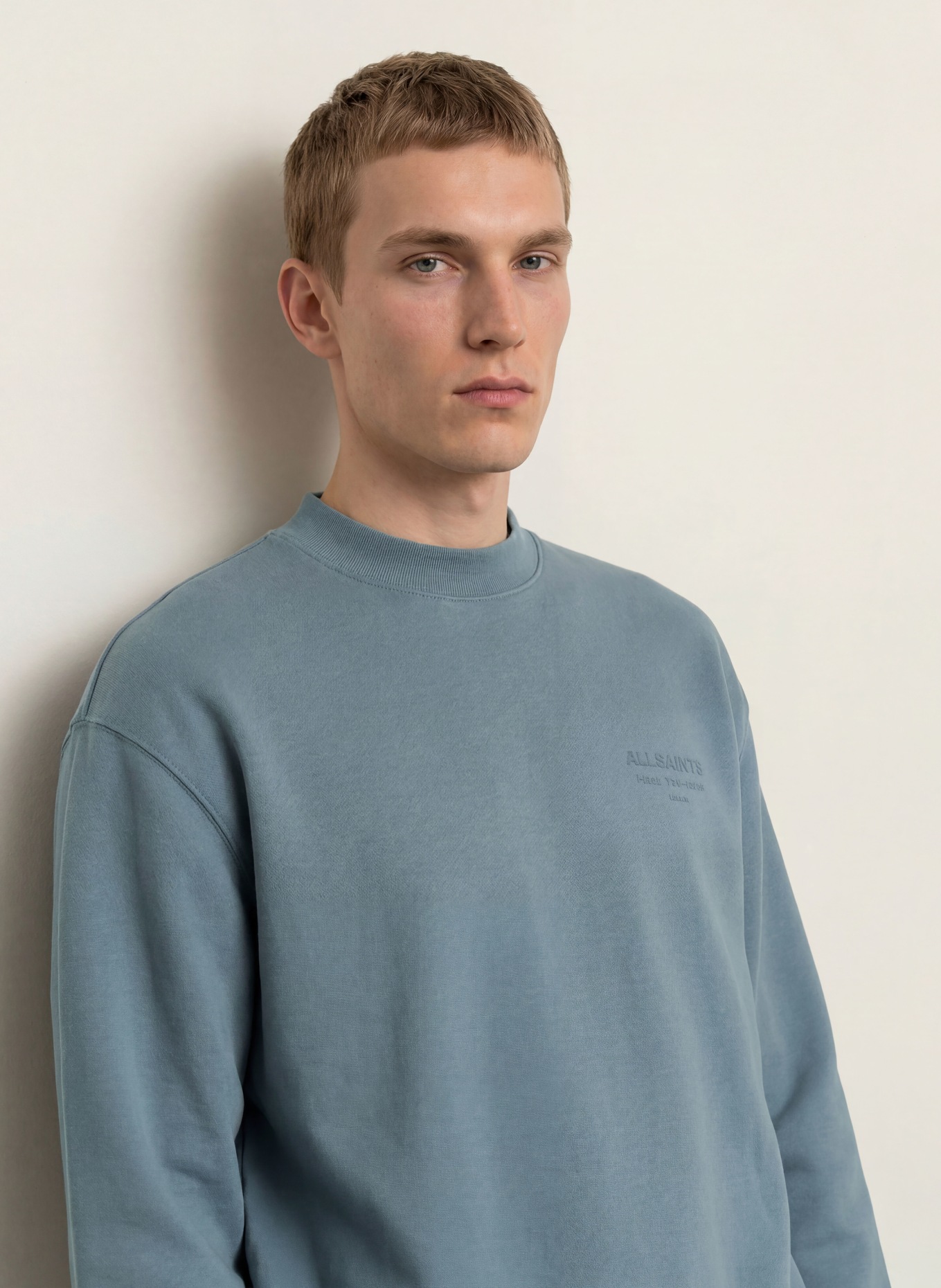 ALLSAINTS Sweatshirt XANDER: BLAUGRAU