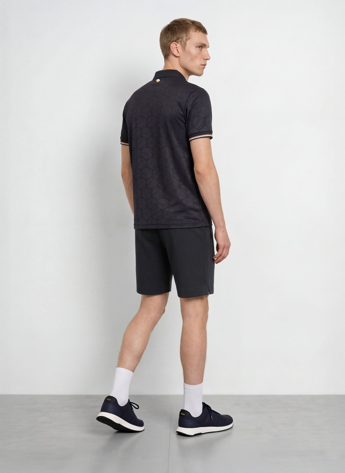 BOSS Short de tennis UNION HEADLO: BLEU FONCÉ