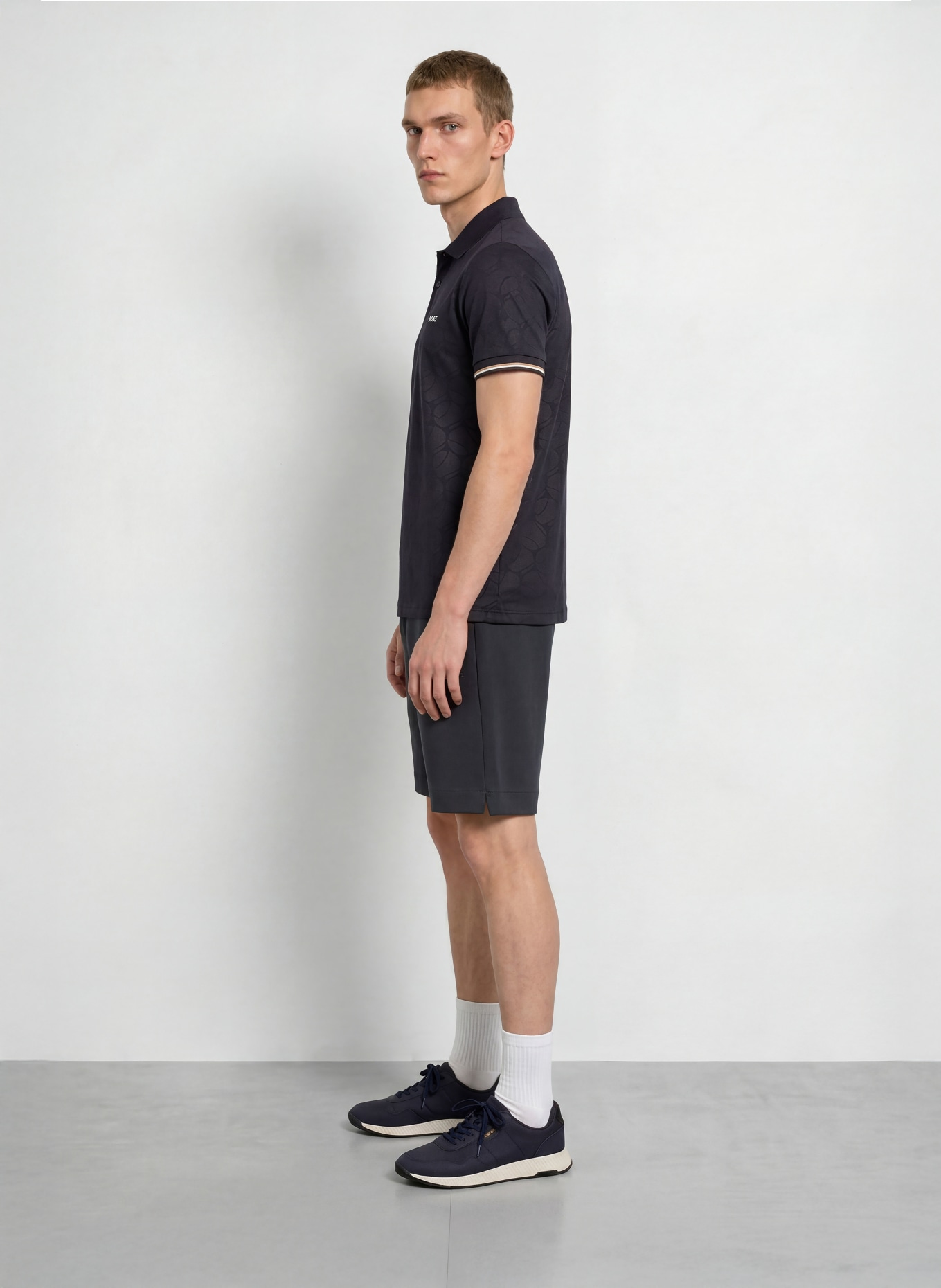 BOSS Short de tennis UNION HEADLO: BLEU FONCÉ