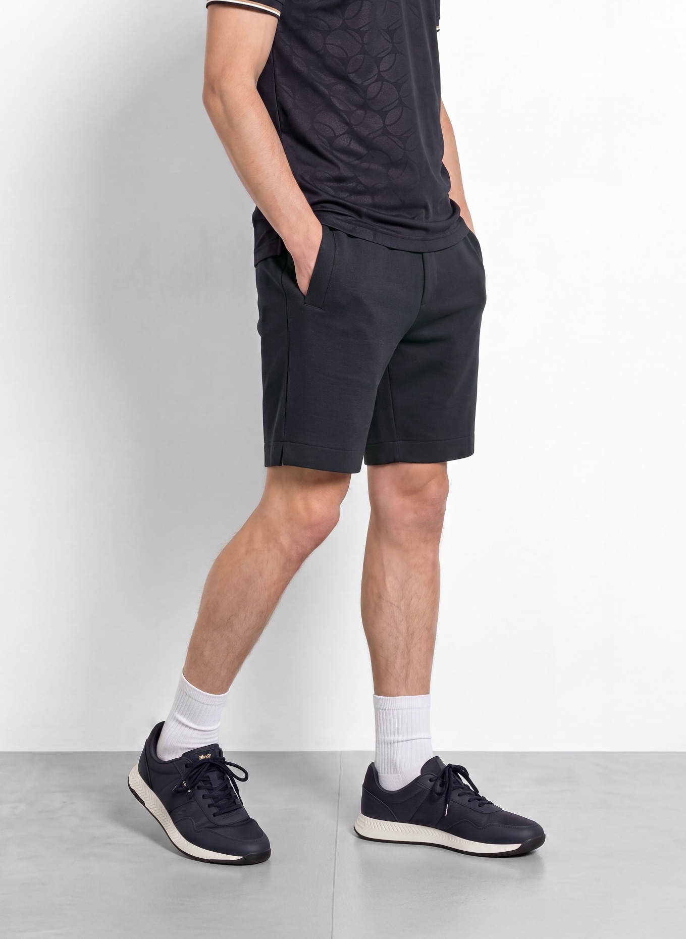BOSS Short de tennis UNION HEADLO: BLEU FONCÉ