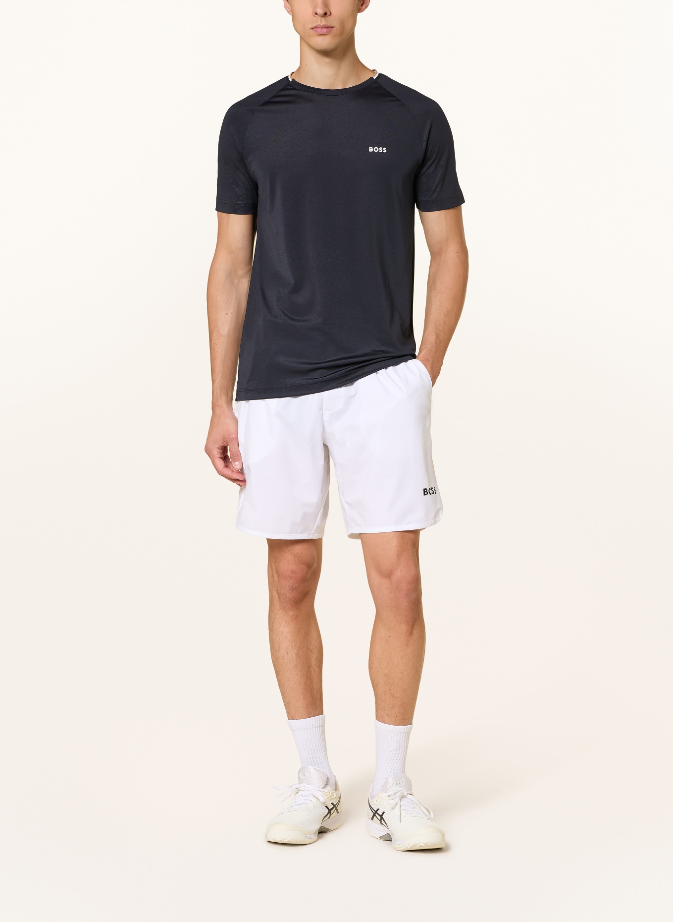 BOSS T-shirt technique ACTIVE: BLEU FONCÉ