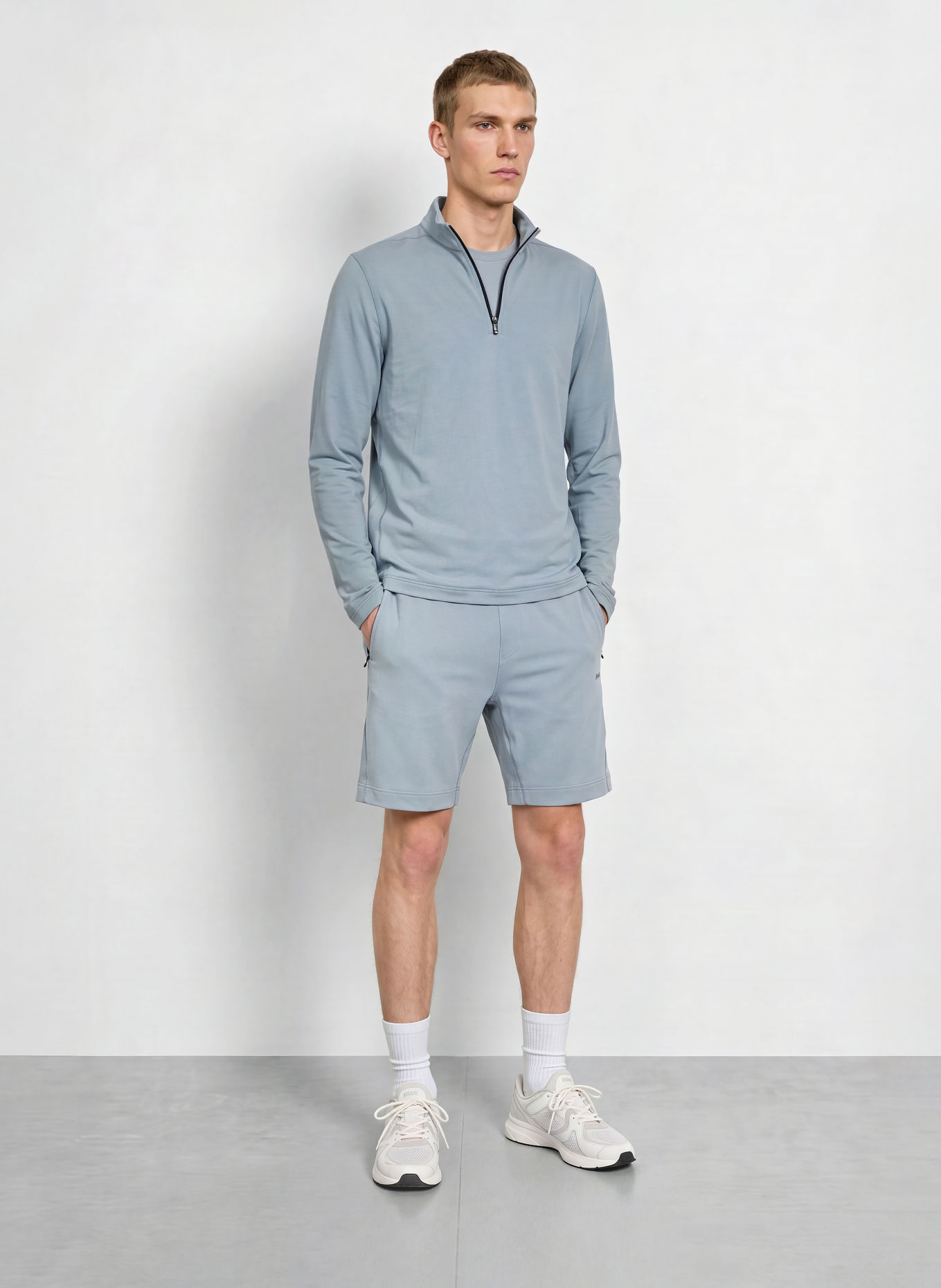 BOSS ACTIVE Functional Shirt: GRAY