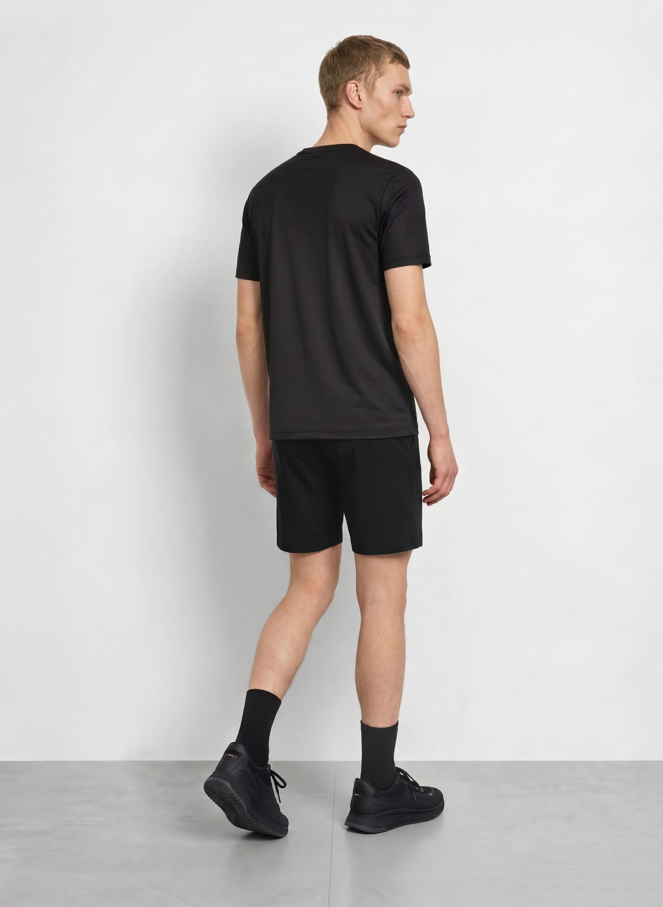 BOSS Trainingsshort: ZWART