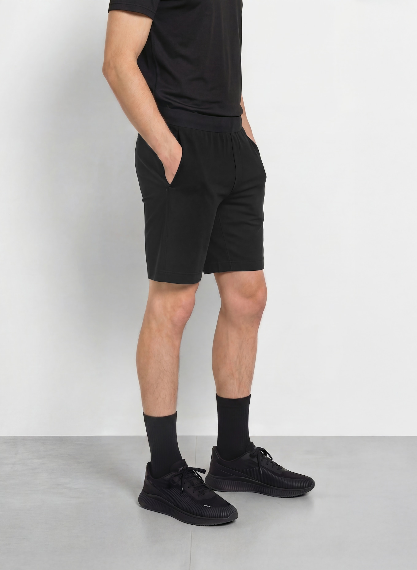 BOSS Trainingsshort: ZWART