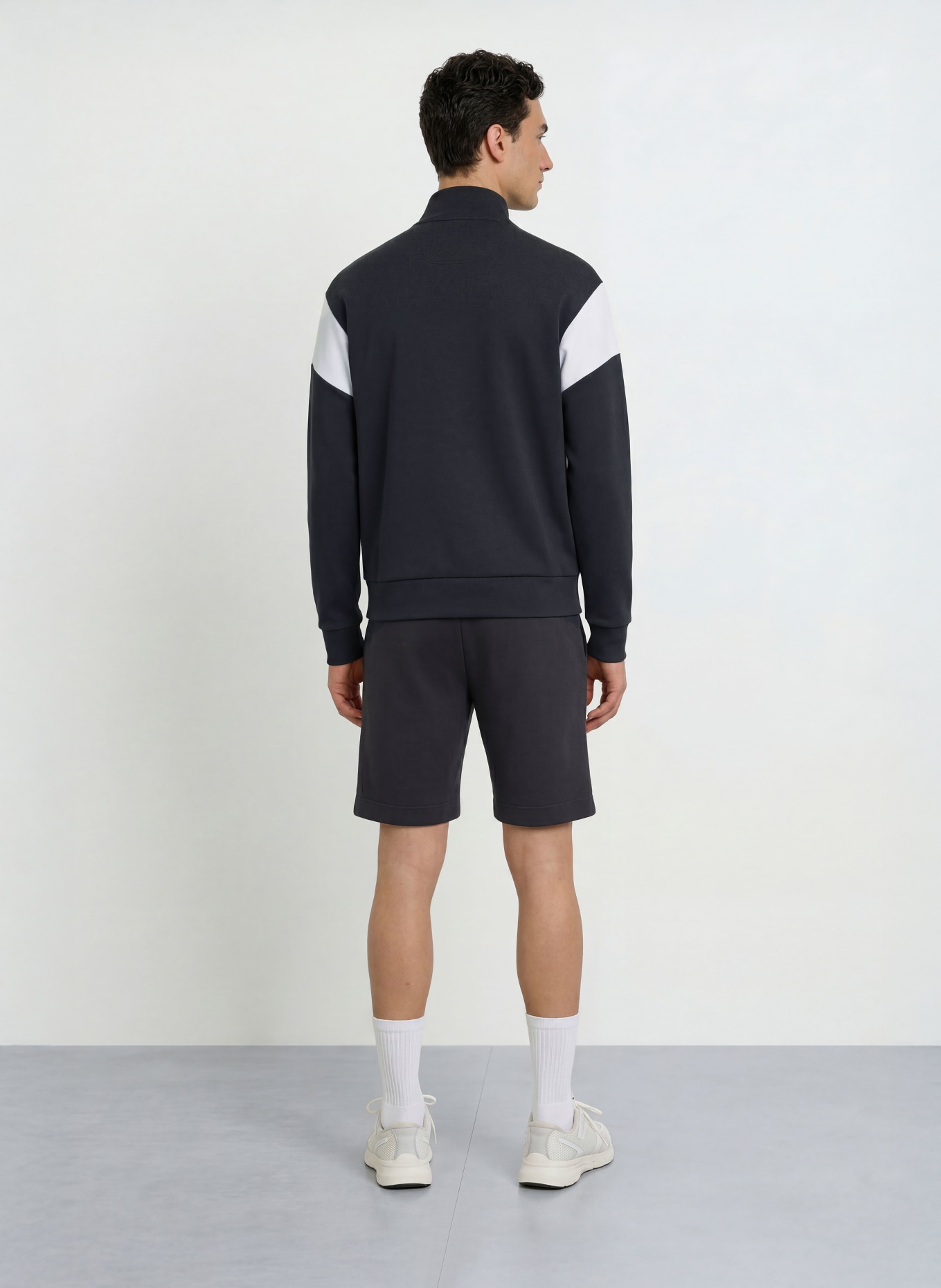 BOSS UNION SKAZ Training Jacket: DARK BLUE / WHITE