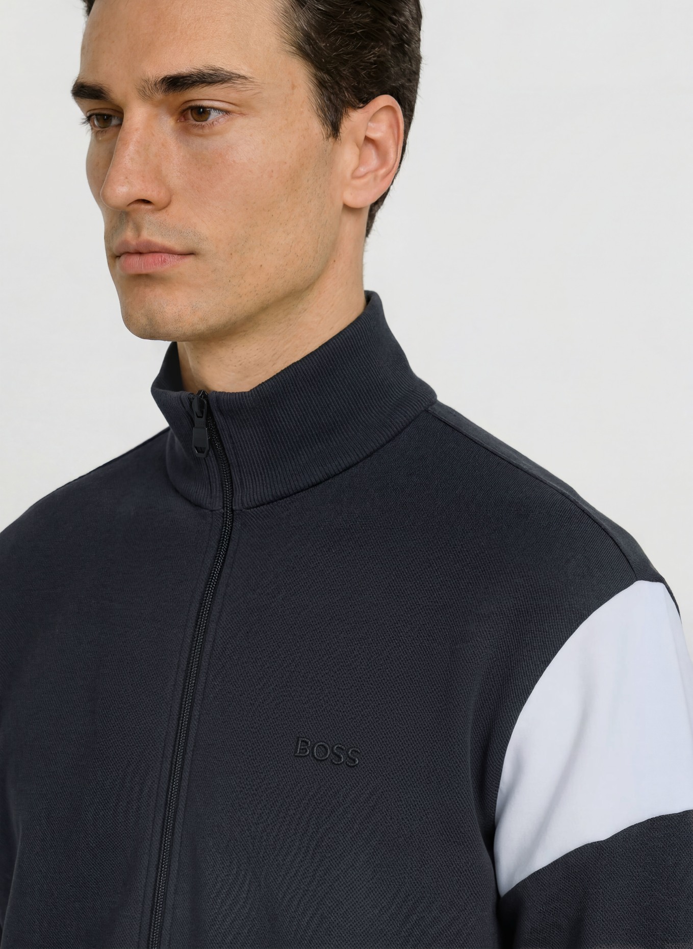BOSS UNION SKAZ Training Jacket: DARK BLUE / WHITE