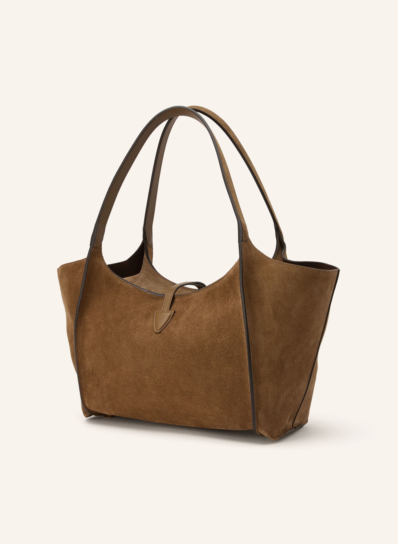 TOD'S Shopper T TIMELESS SMALL: LJUSBRUN
