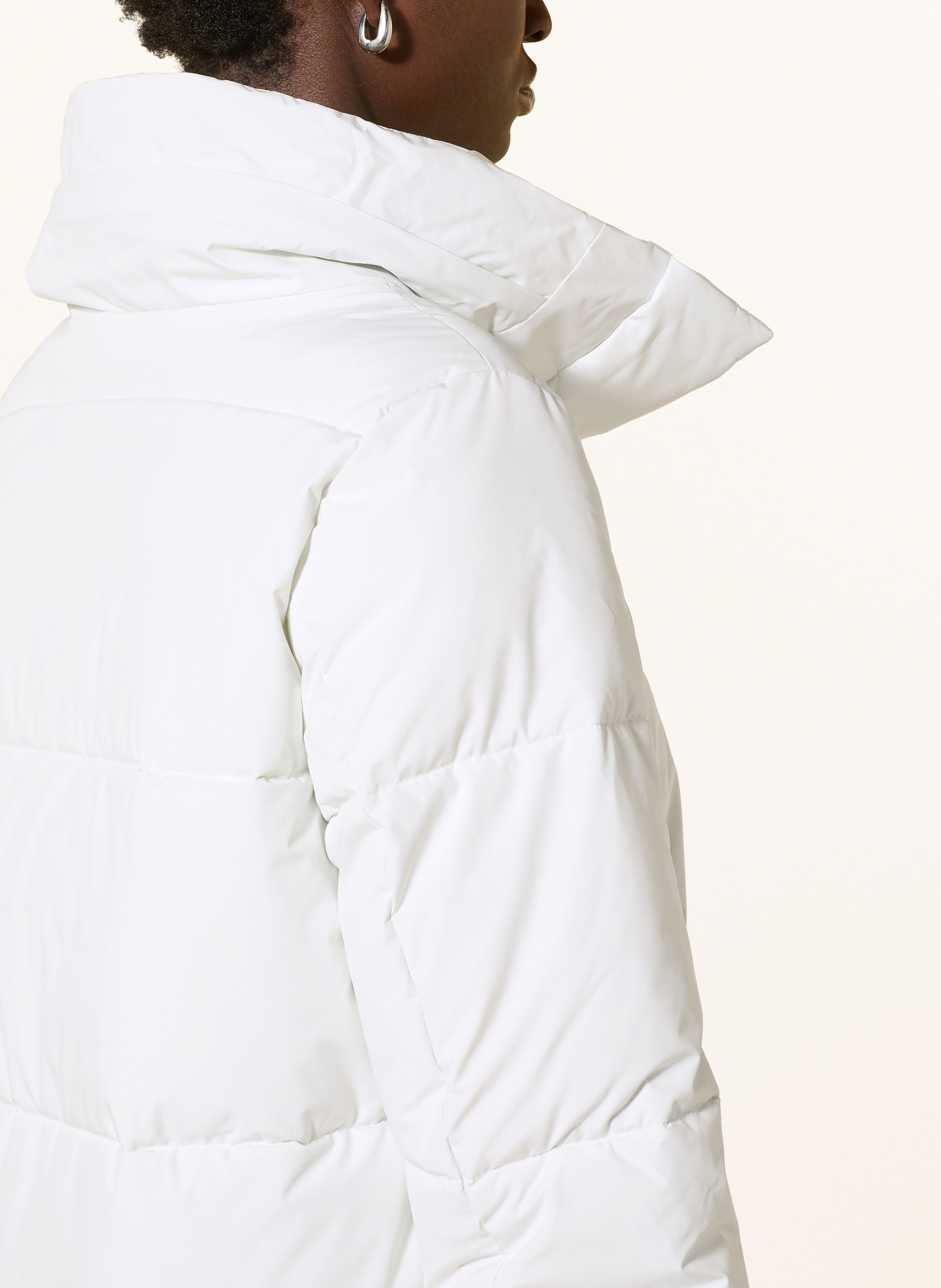JEANNE BARET Steppmantel MYRTLE mit abnehmbarer Kapuze: WEISS
