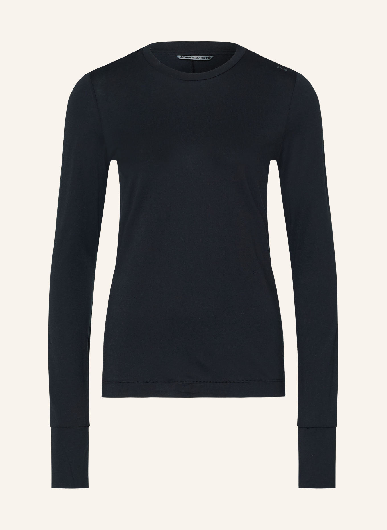 JEANNE BARET Longsleeve AURORA: SCHWARZ
