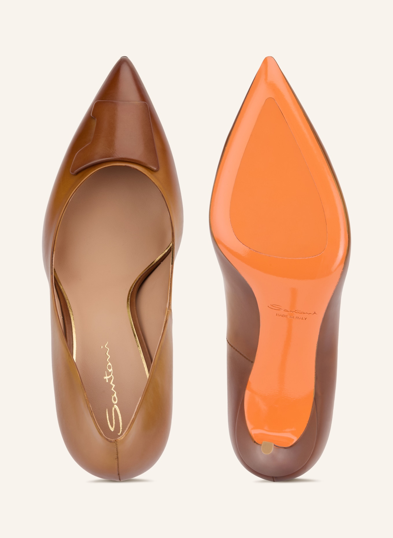 Santoni Pumps SIBIL: COGNAC