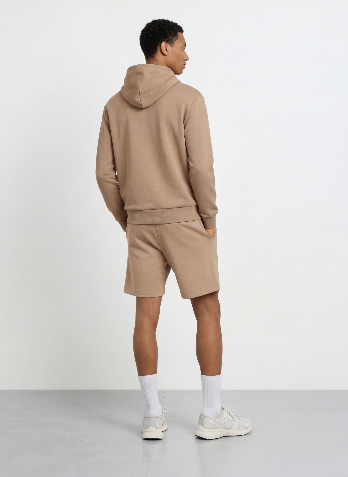 BOSS Sweat à capuche SW: TAUPE